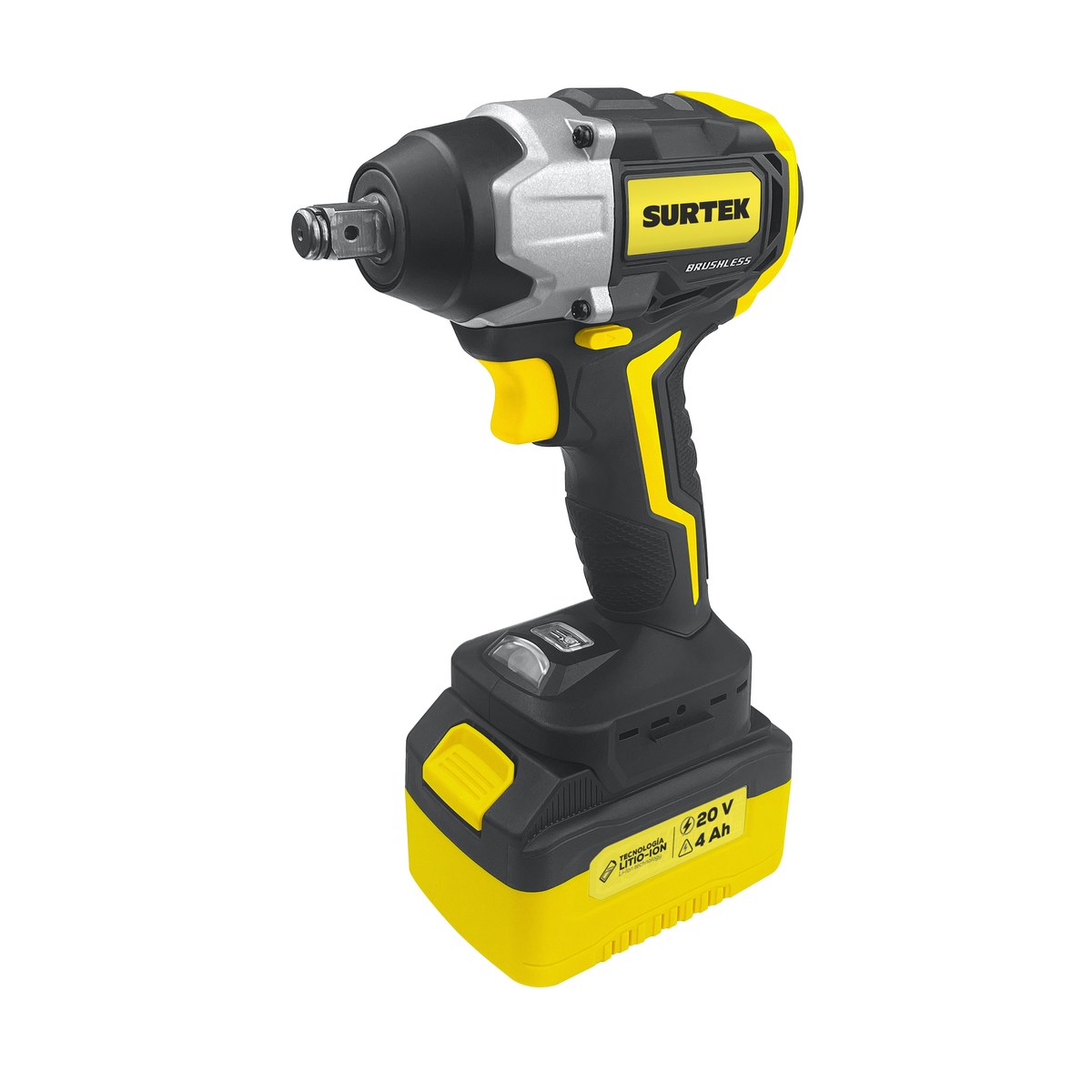 Pistola de impacto 1/2" a batería Litio-ion 20 V, 230 Nm Surtek