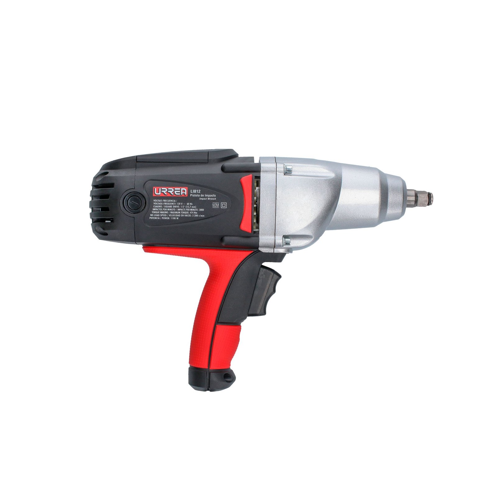 Pistola de impacto eléctrica 1/2" 1,100 W 120 V Urrea - Imagen 4