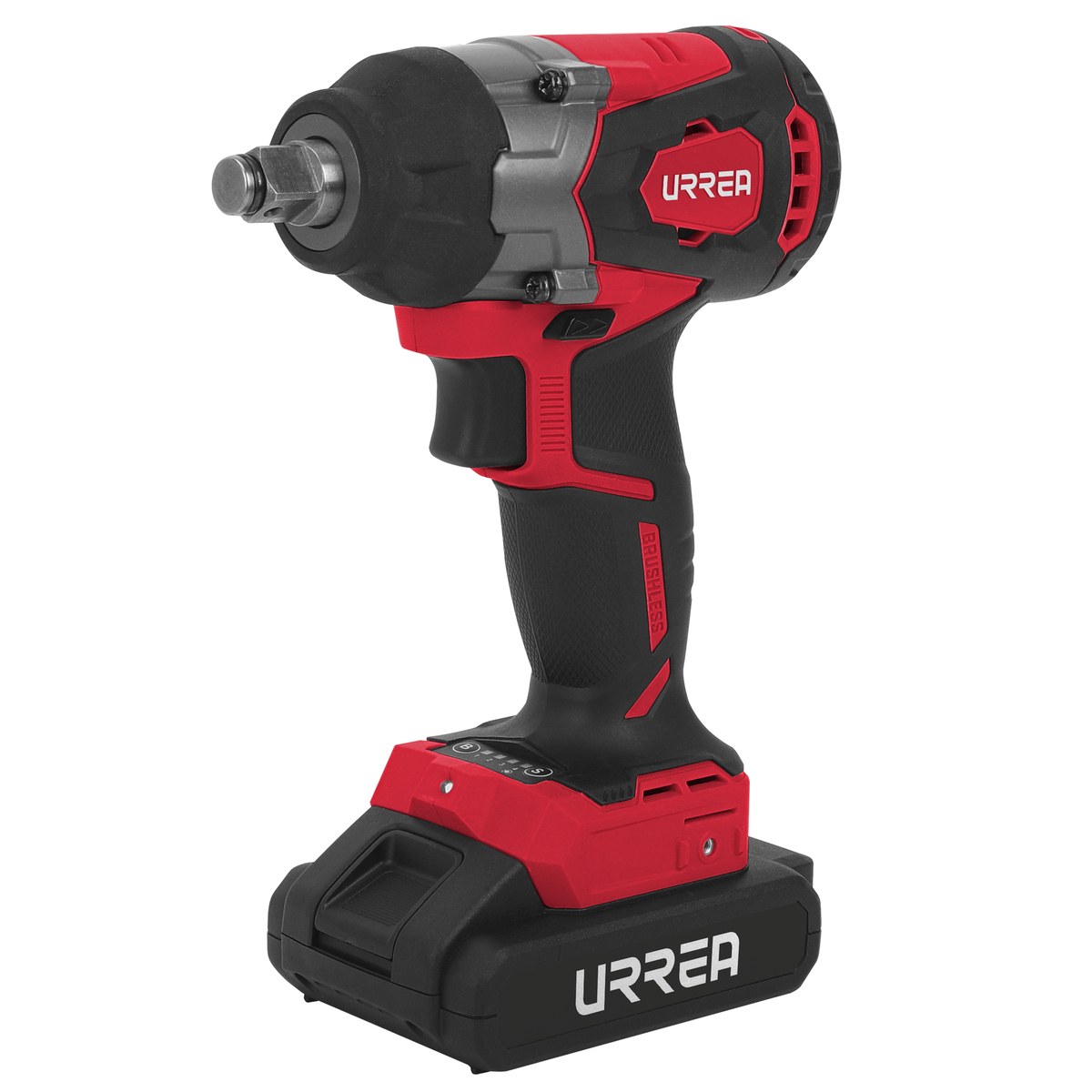 Pistola de impacto 1/2" a batería Litio-ion 20 V 400 Nm Urrea