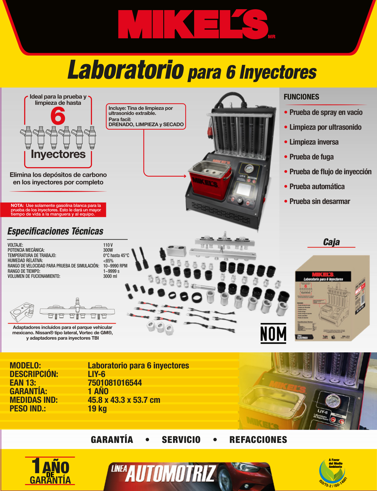 MIKELS LIY-6 Laboratorio de inyectores - Imagen 4