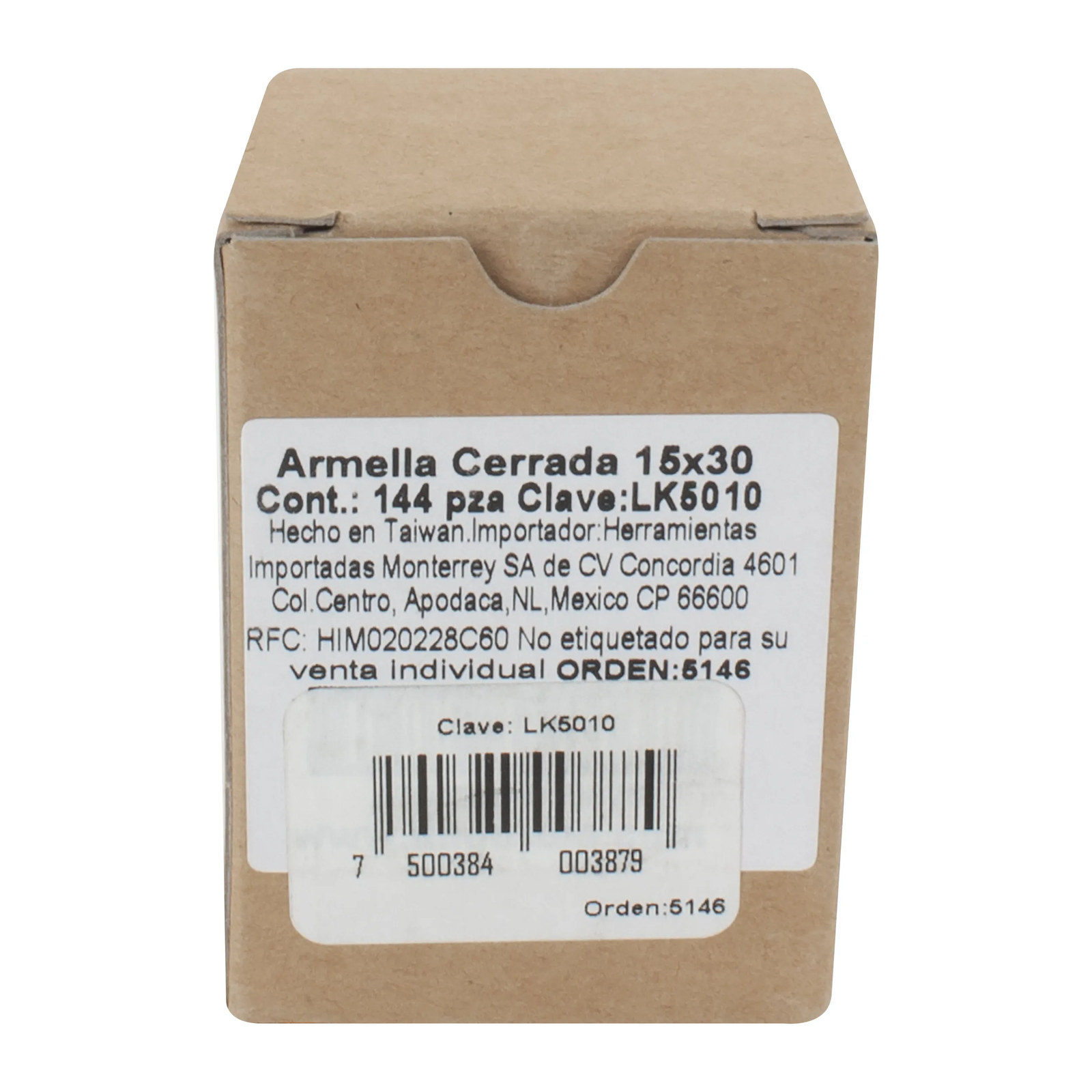 ARMELLA CERRADA 15 X 30 144PZS ZINCADO - Imagen 4