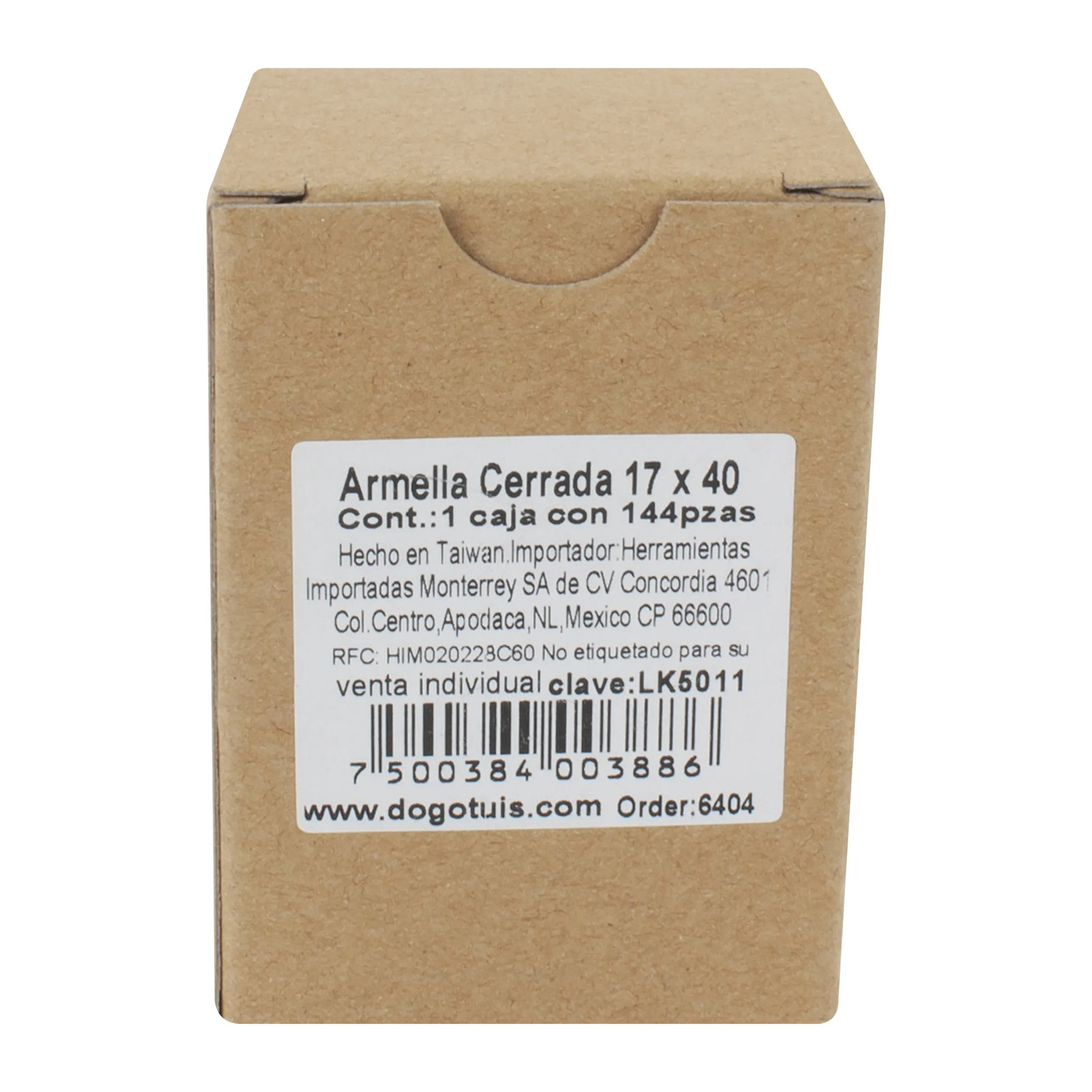 ARMELLA CERRADA 17 X 40 144PZS ZINCADO - Imagen 4