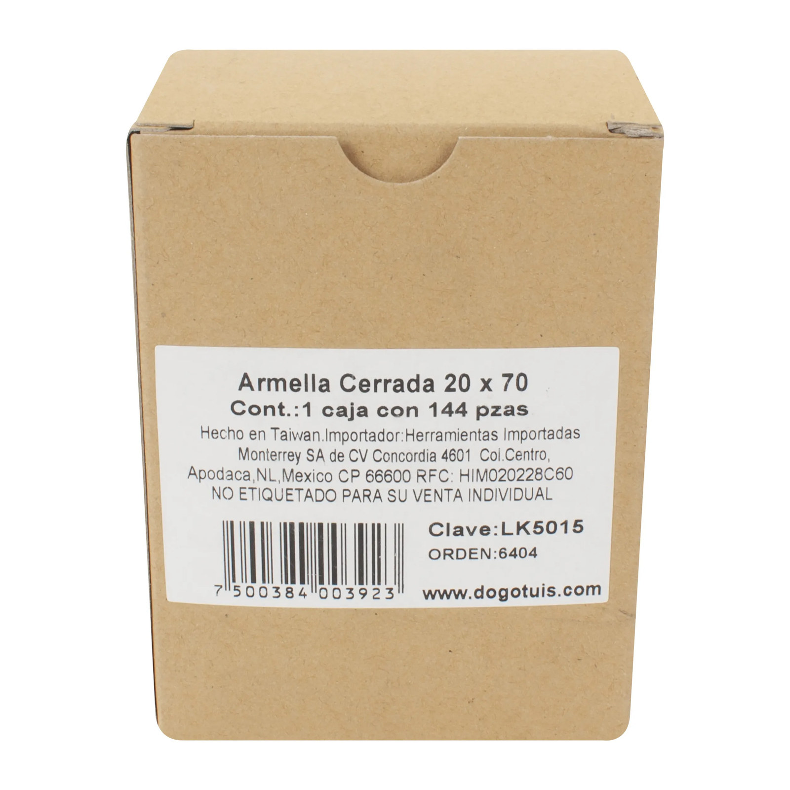 ARMELLA CERRADA 20 X 70 144PZS ZINCADO - Imagen 4
