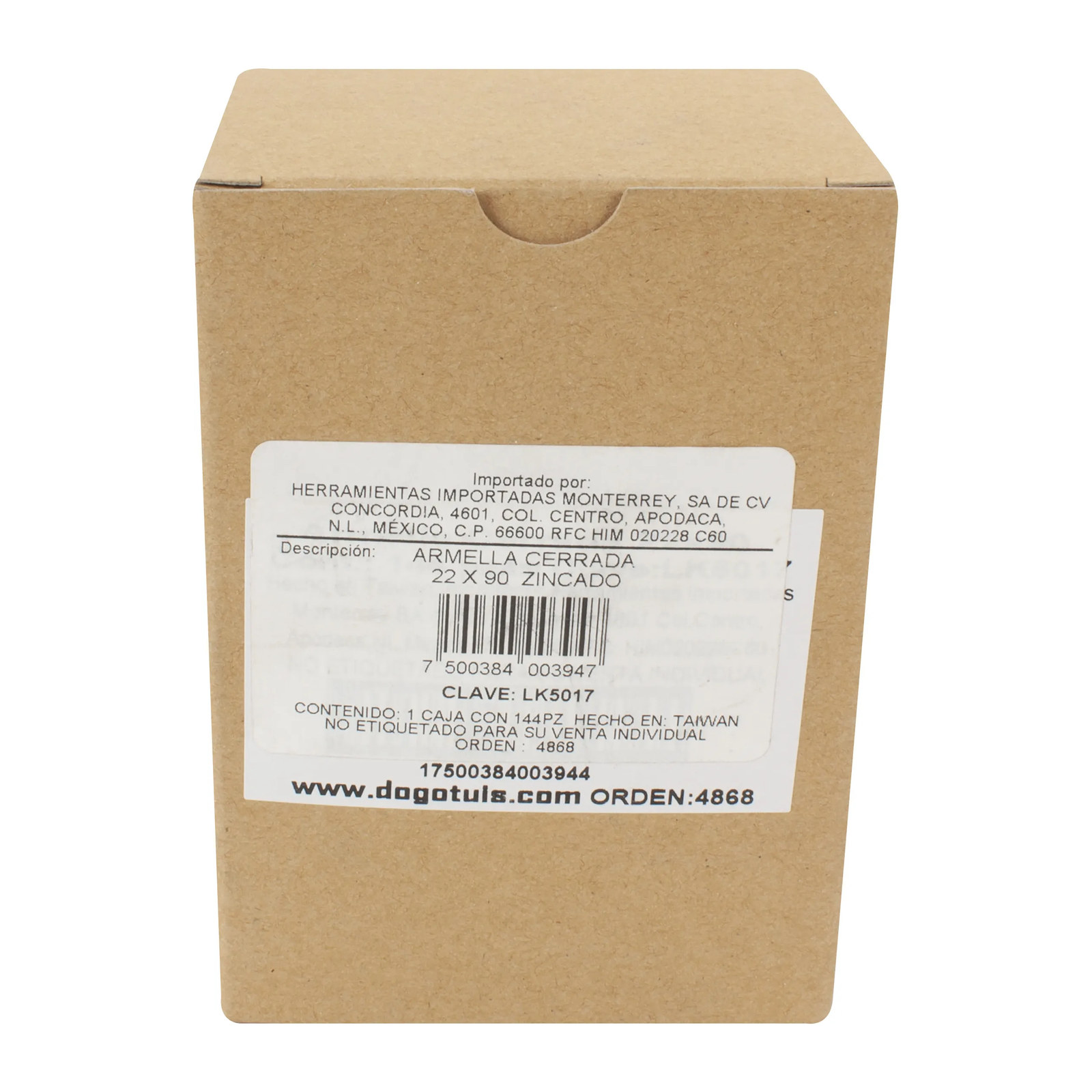 ARMELLA CERRADA 22 X 90 144PZS ZINCADO - Imagen 4
