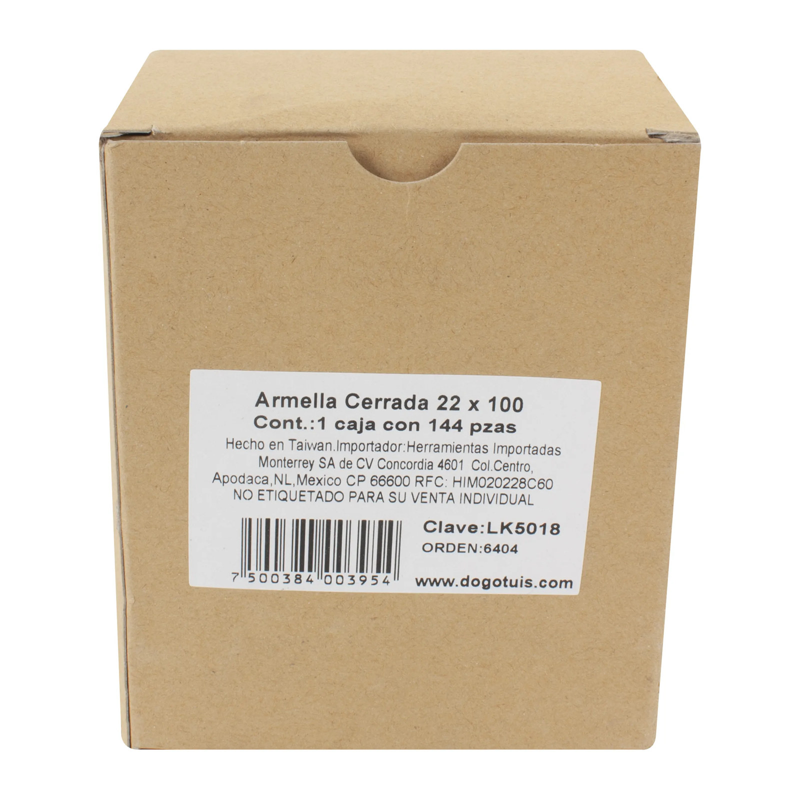 Armella Cerrada 22 x 100 mm Zincada - Imagen 4