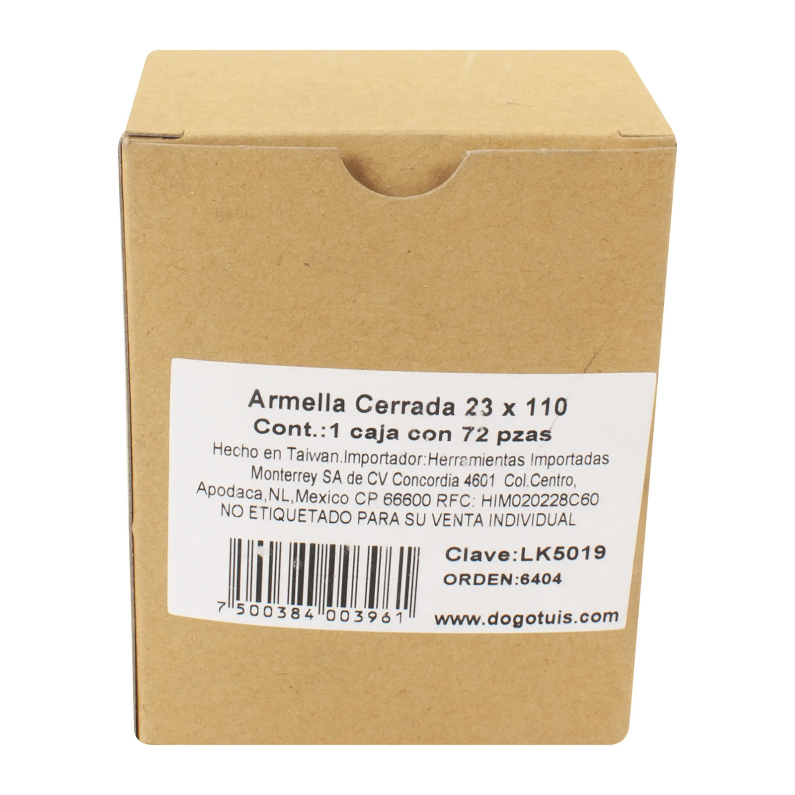 Armella Cerrada 23 x 110 mm Zincada - Imagen 4
