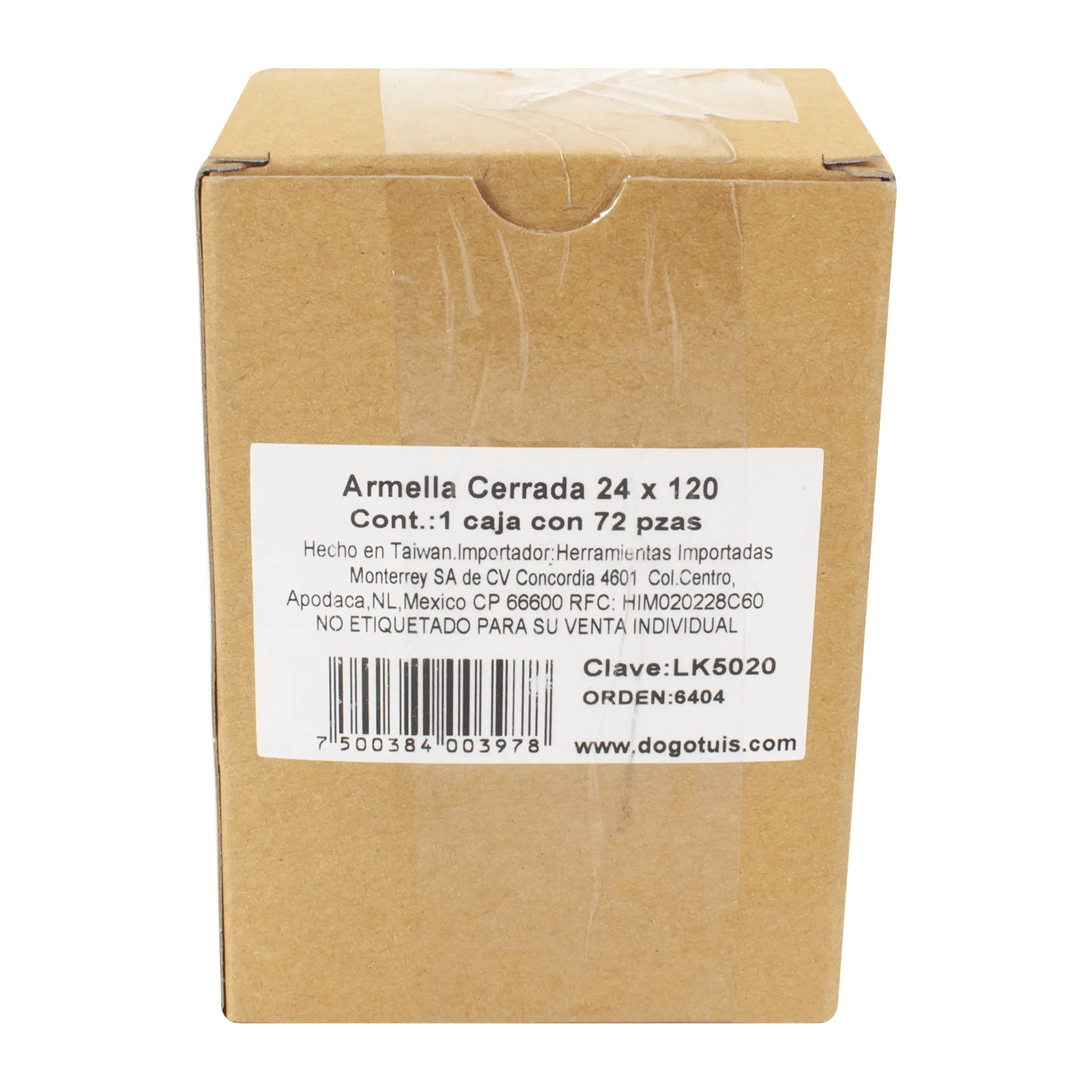 Armella Cerrada 24 x 120 mm Zincada - Imagen 4