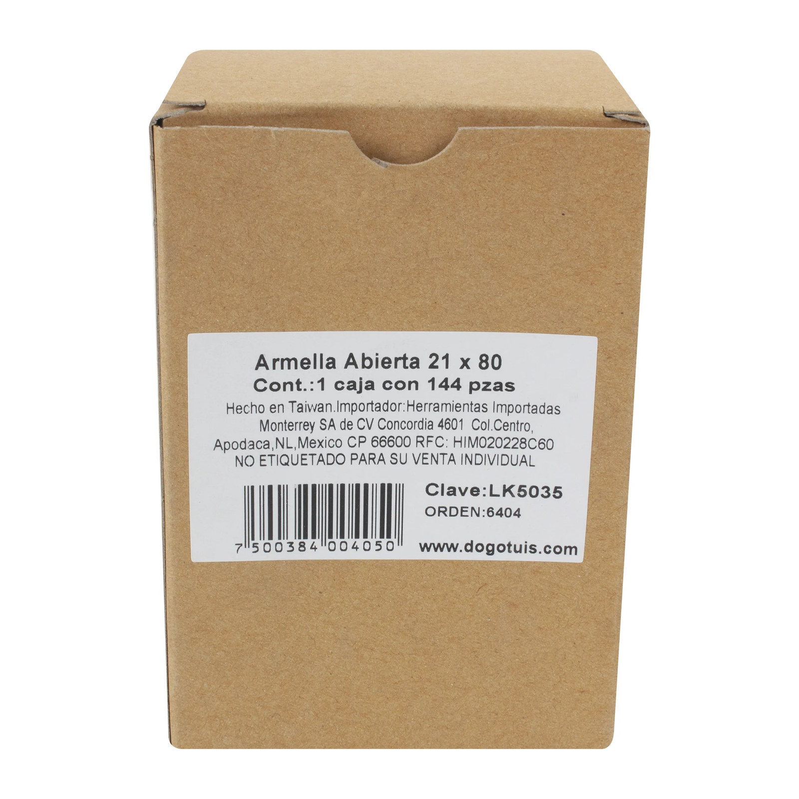 Armella Abierta 21 x 80 mm Zincado - Imagen 4