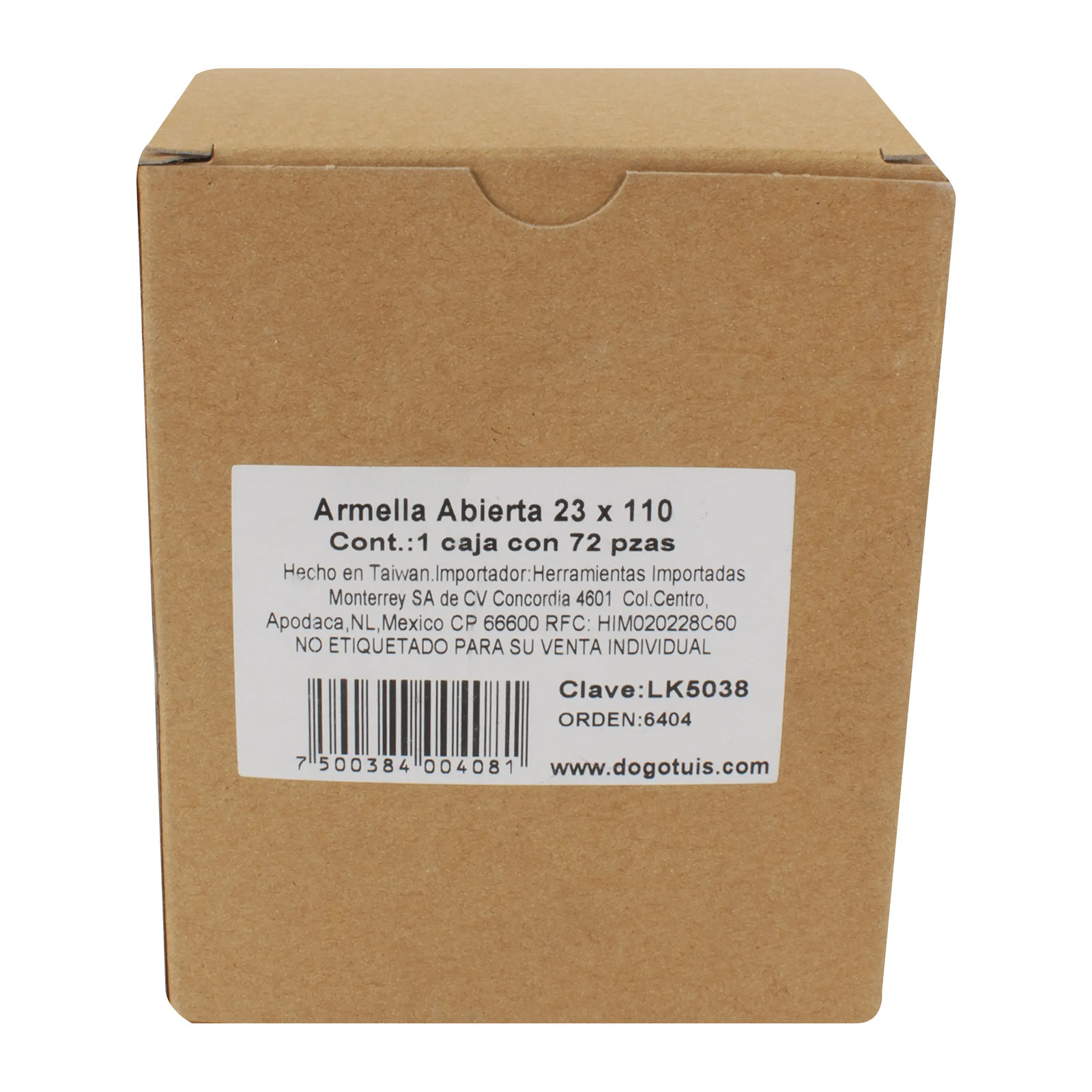 Armella Abierta 23 x 110 mm Zincado - Imagen 4