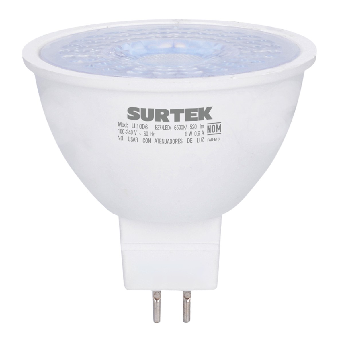 Lámpara de LED tipo GU5.3, 4 W luz de día Surtek