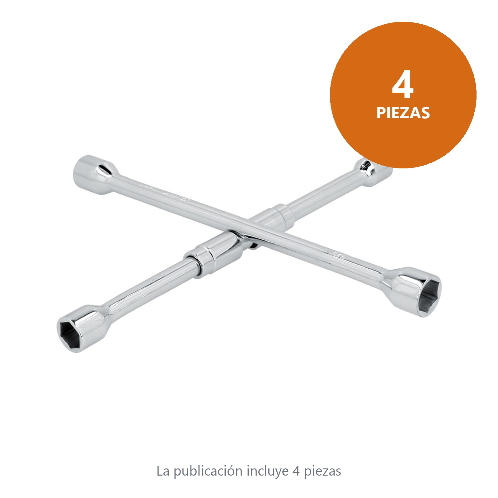 Llave de cruz cromada plegable 14" Surtek - Imagen 3