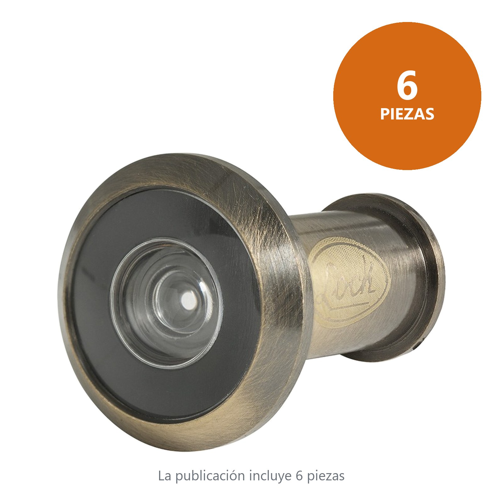 Mirilla para puerta latón antiguo Lock - Imagen 2