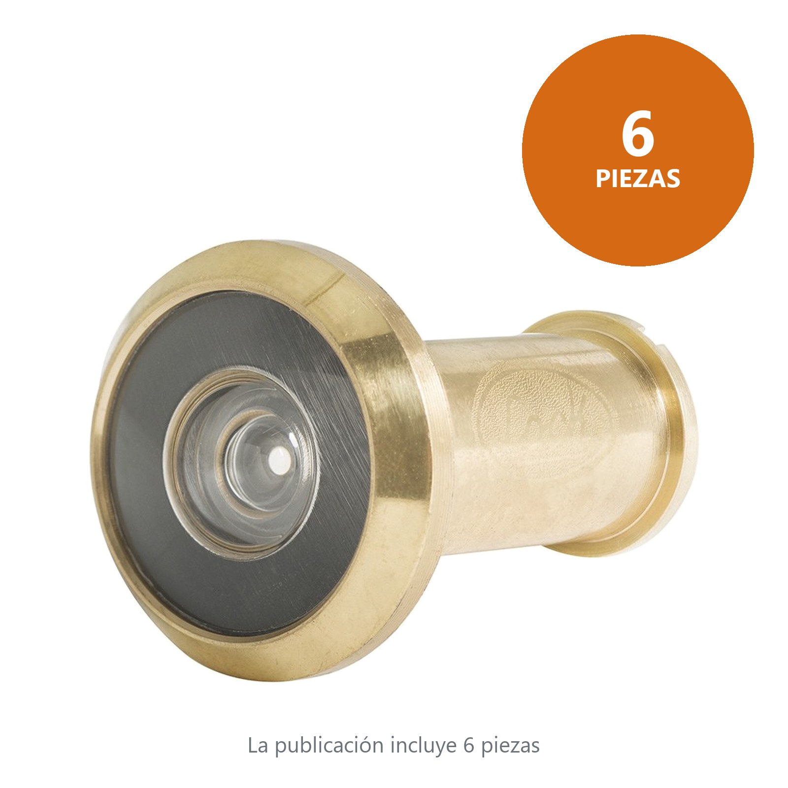 Mirilla para puerta latón brillante Lock - Imagen 2