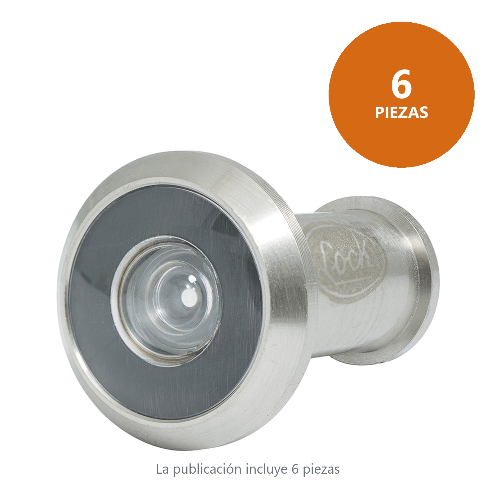 Mirilla para puerta níquel satinado Lock - Imagen 3