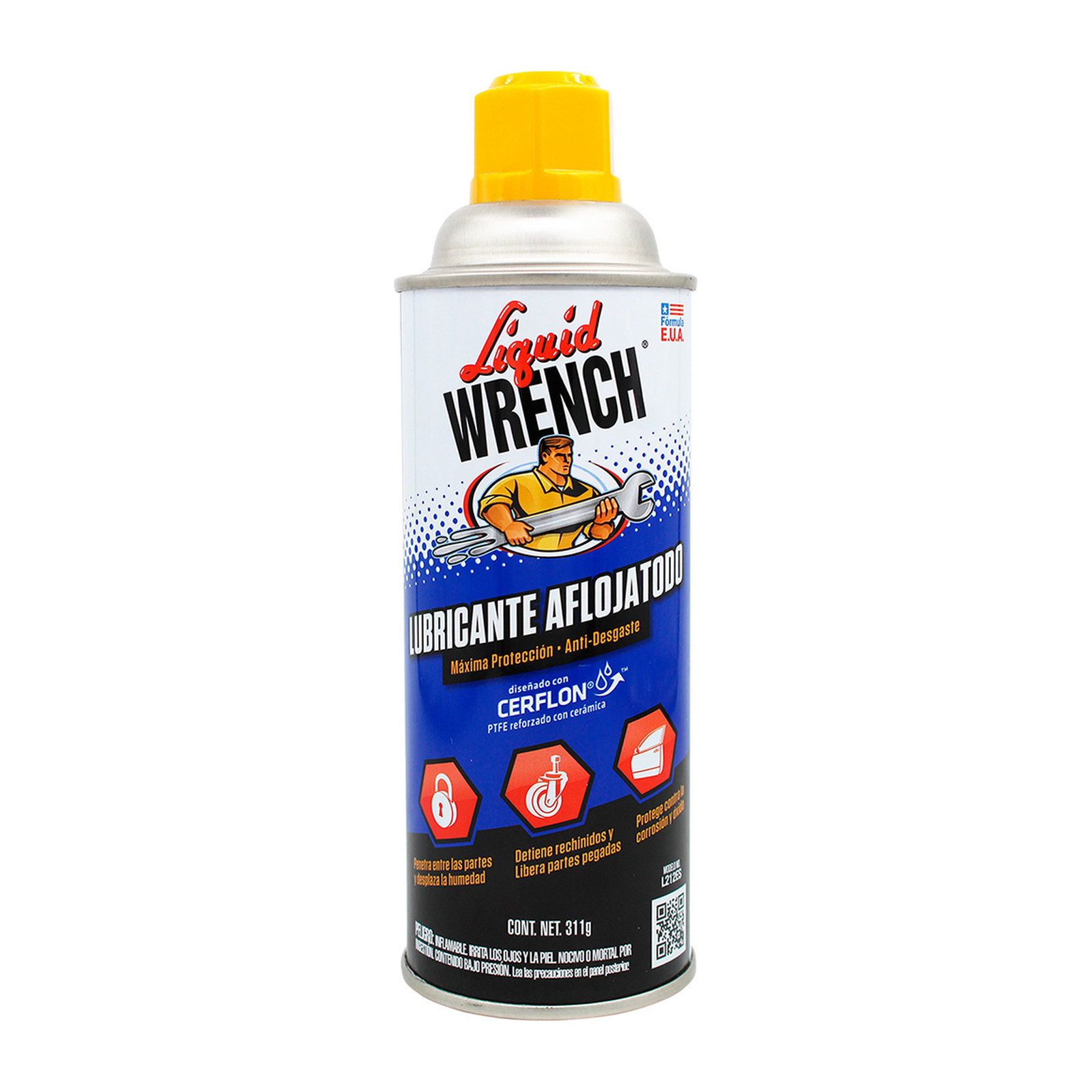 SUPER LUBRICANTE DIELECTRICO 311 GR CON CERFLON LIQUID WRENCH