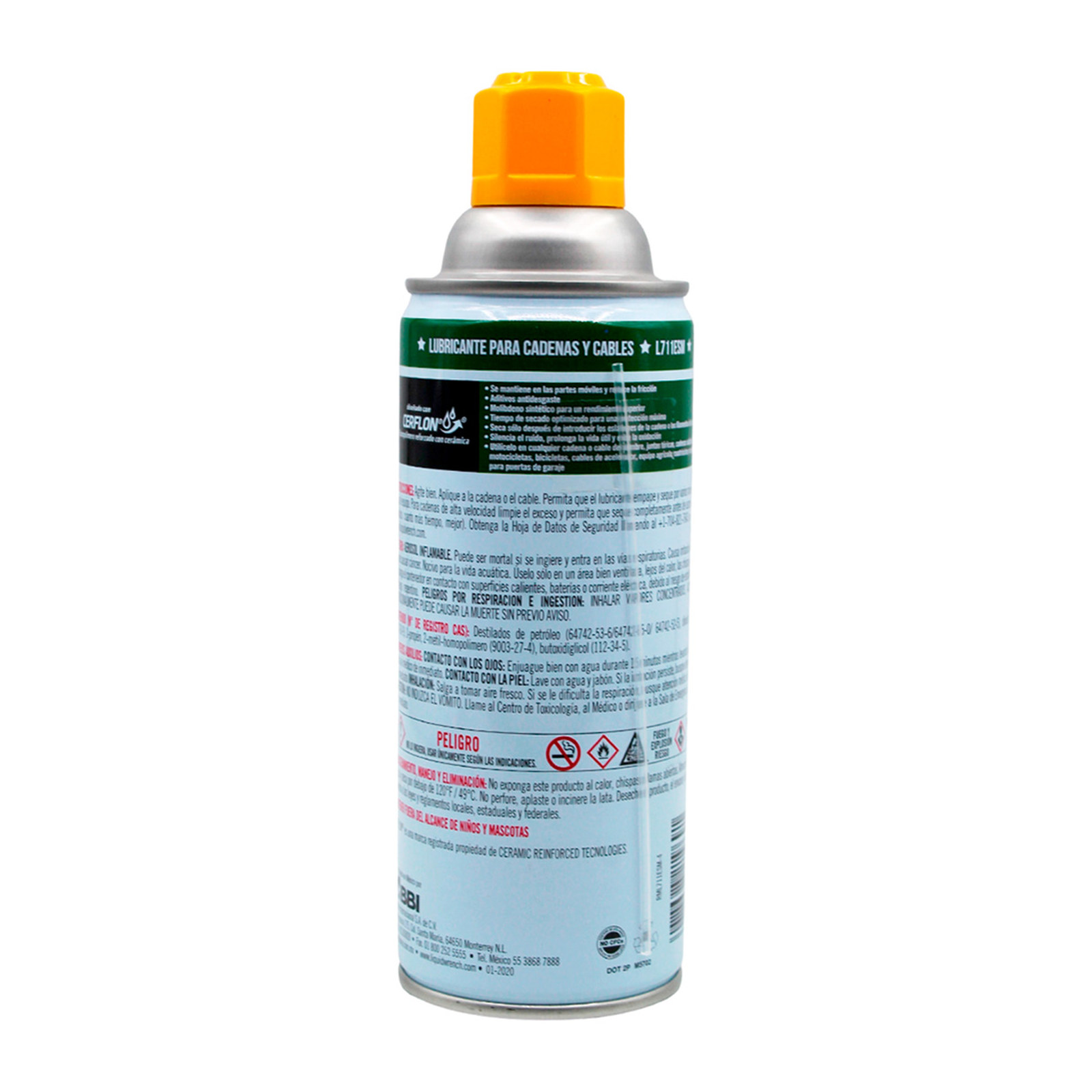 LUBRICANTE INDUSTRIAL DE CADENAS 311 GR ALTA DURACION LIQUID WRENCH - Imagen 2