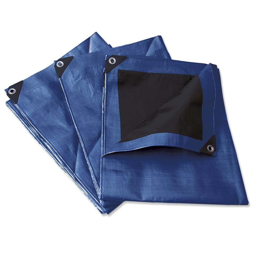 Lona de polietileno reforzada color azul, 3 x 3 m Surtek