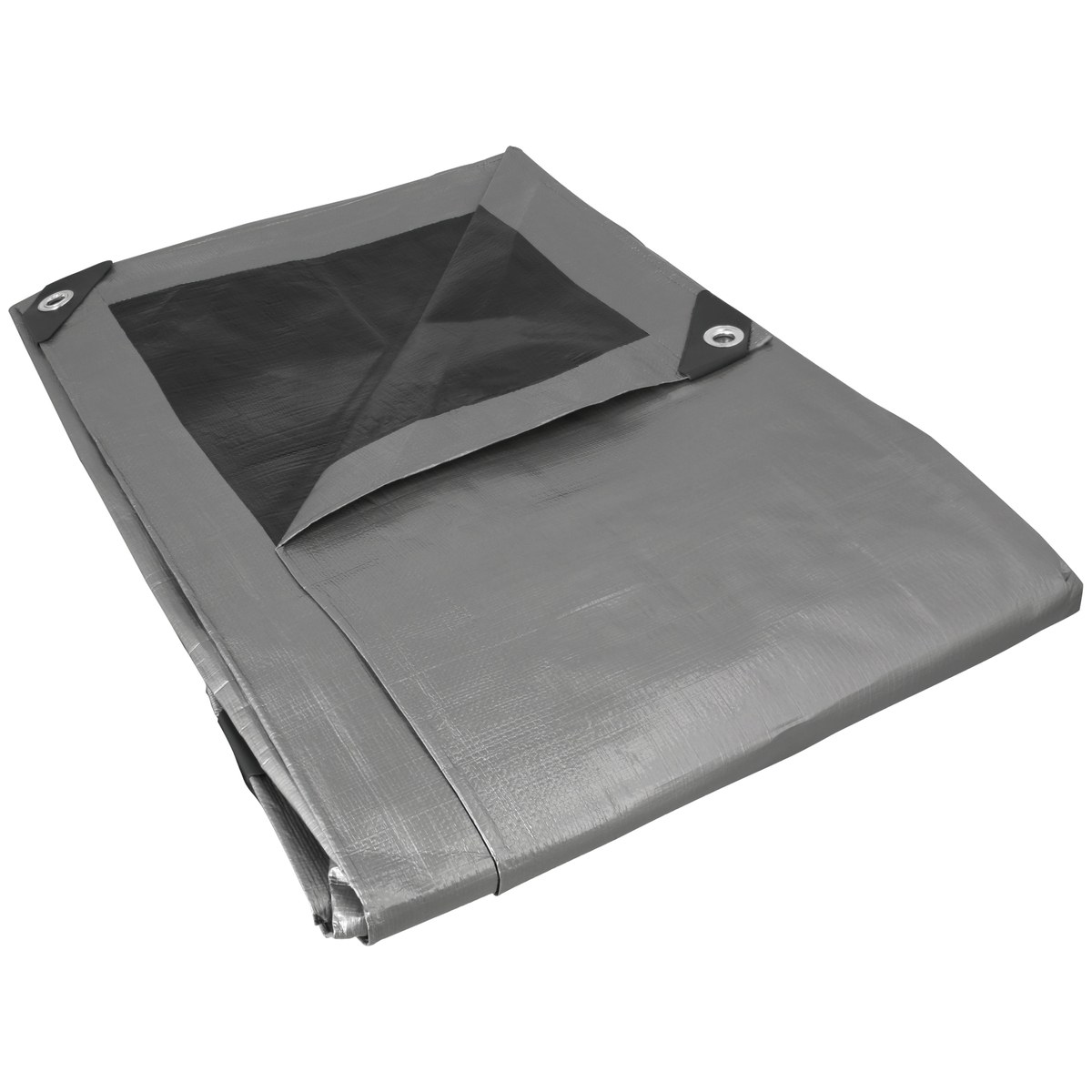 Lona de polietileno reforzada color gris, 3 x 6 m Surtek