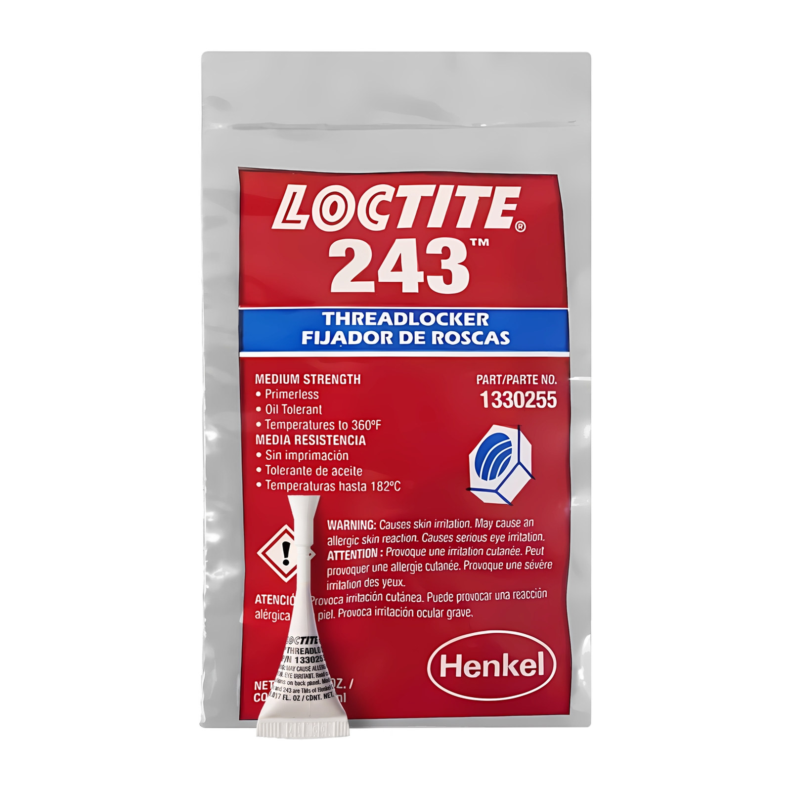 LOCTITE 243 FIJADOR DE ROSCAS RESISTENCIA REMOVIBLE 0.5 ml - Imagen 2