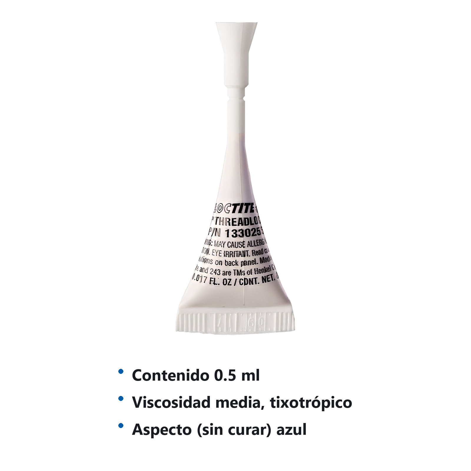 LOCTITE 243 FIJADOR DE ROSCAS RESISTENCIA REMOVIBLE 0.5 ml - Imagen 4