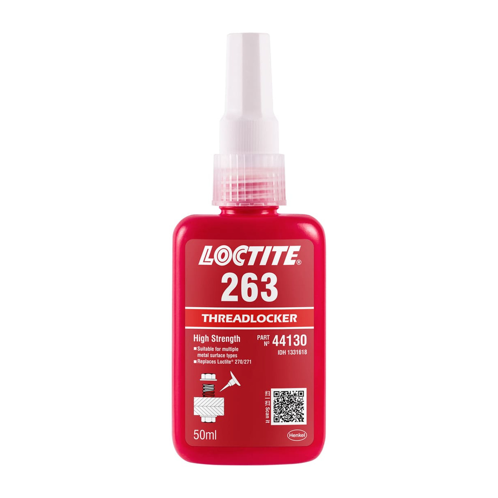 Loctite 263 Fijador de Roscas Resistencia Permanente 50 ml