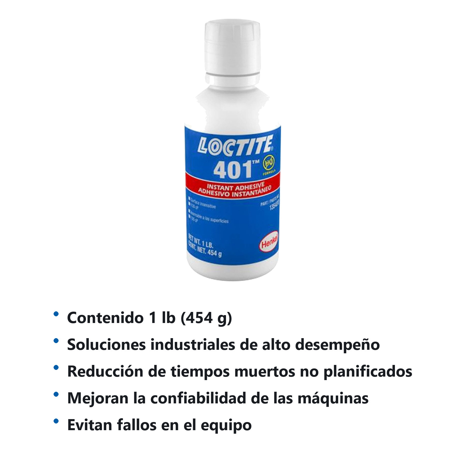 LOCTITE 401 ADHESIVO INSTANTANEO PRISM TRANSPARENTE 1 lb - Imagen 2