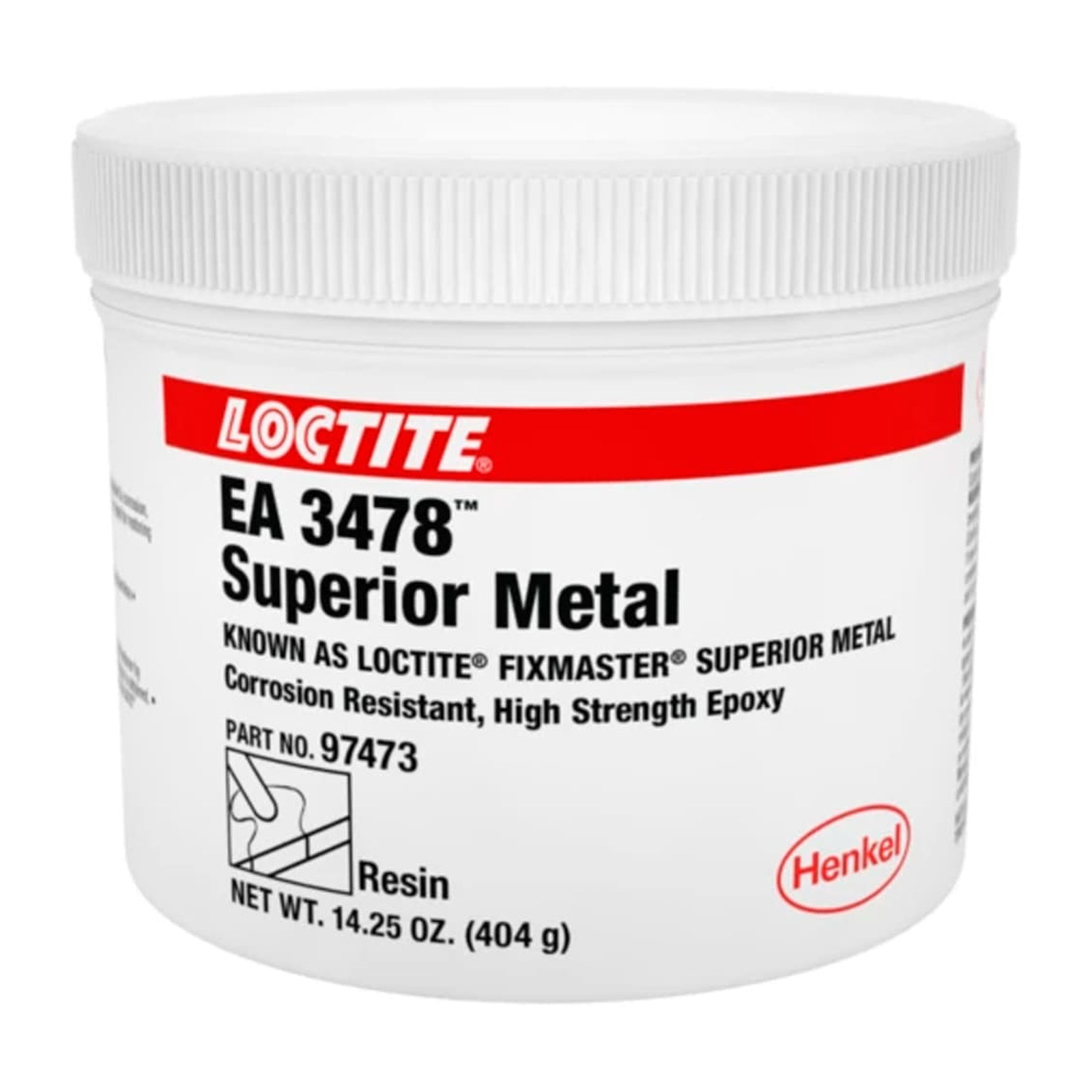 LOCTITE EA 3478 Adhesivo Epóxico Metálico Superior Gris 14.25 oz