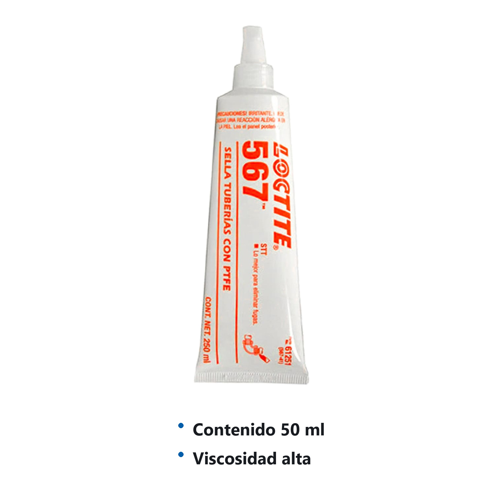 LOCTITE 567 PST SELLADOR PTFE ALTA TEMPERATURA 250 ml - Imagen 2