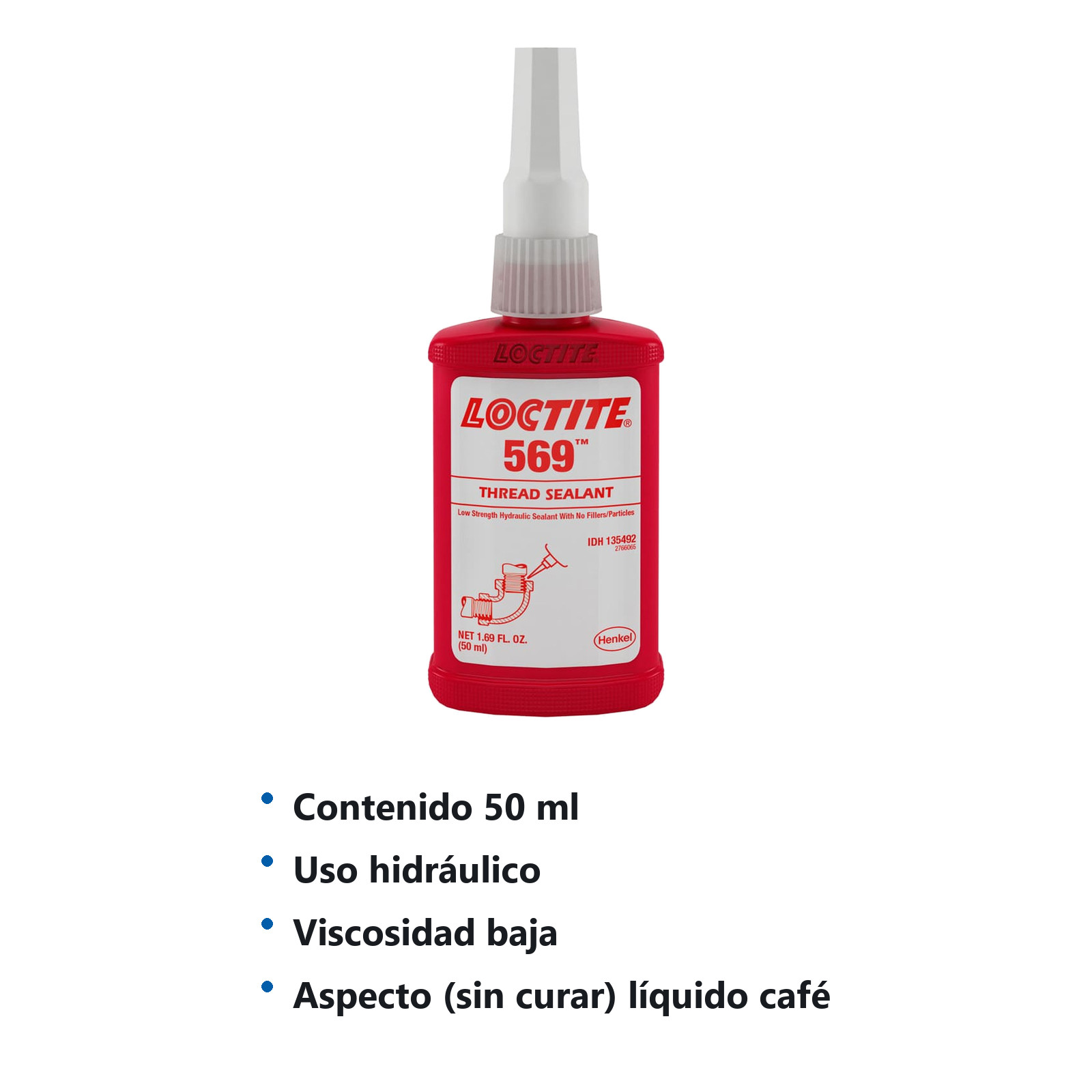 LOCTITE 569 SELLADOR HIDRAULICO 50 ml - Imagen 2