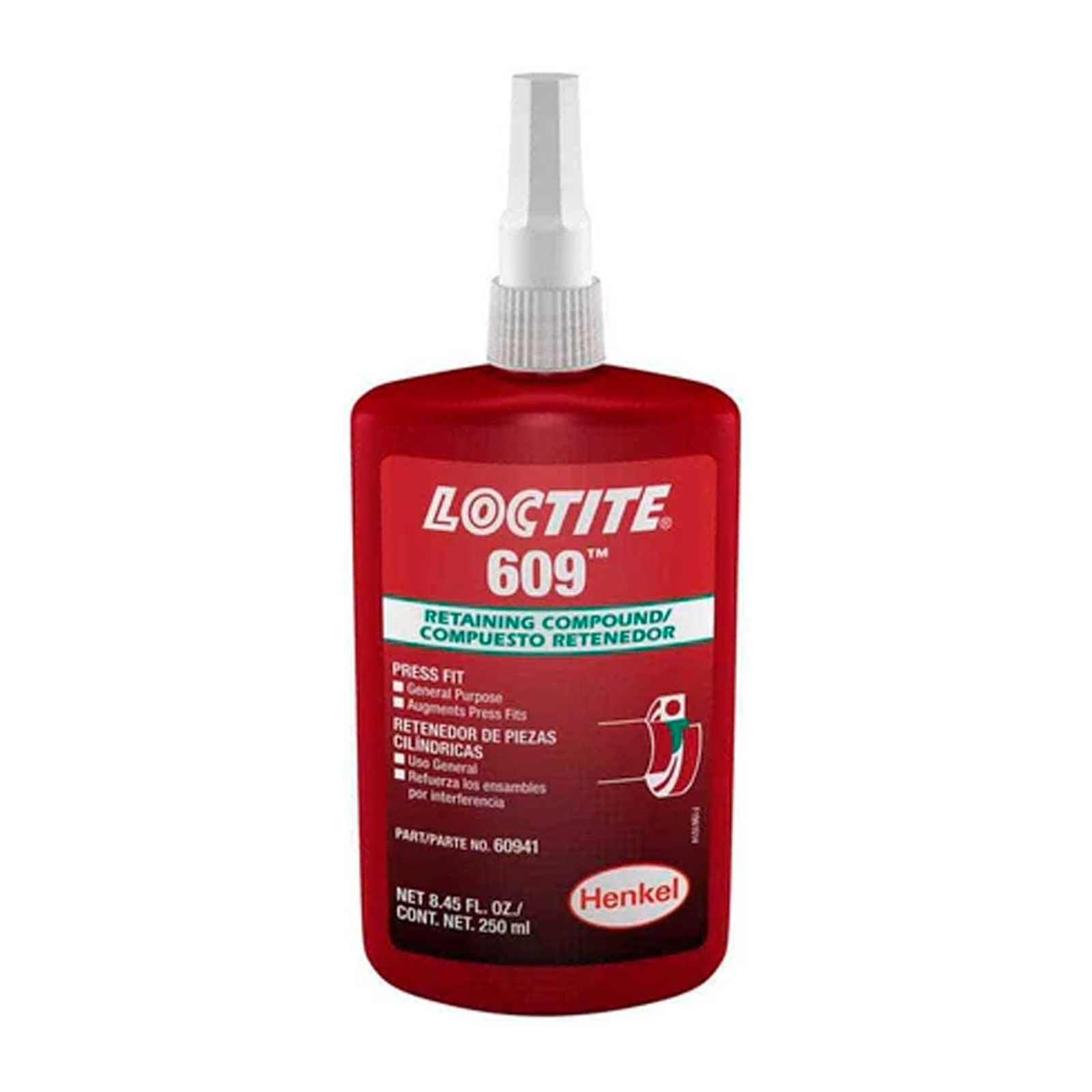 LOCTITE 609 Compuesto Retenedor Propósito General 250 ml