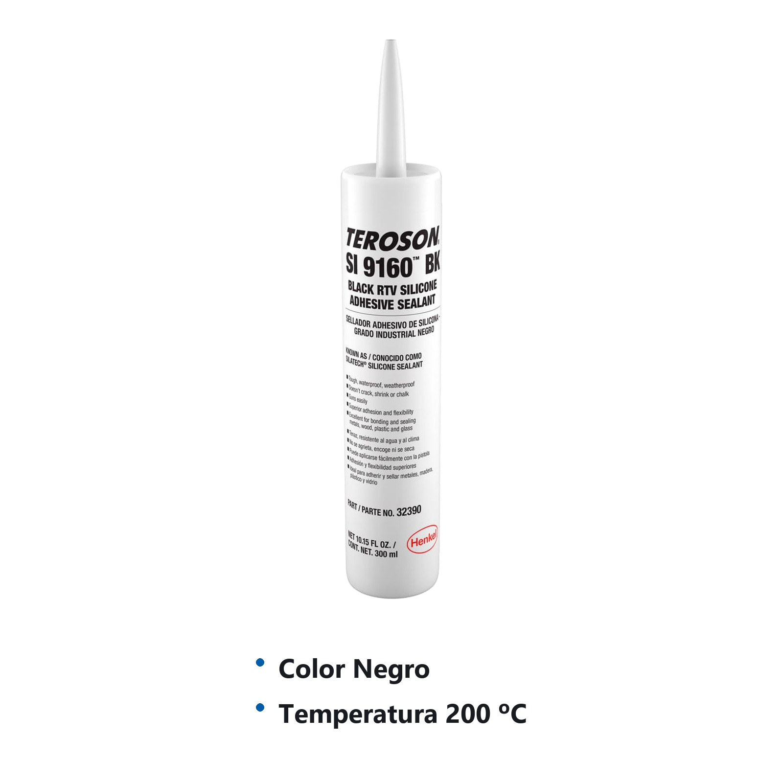TEROSON SI 9160 BLACK 300 ml - Imagen 2