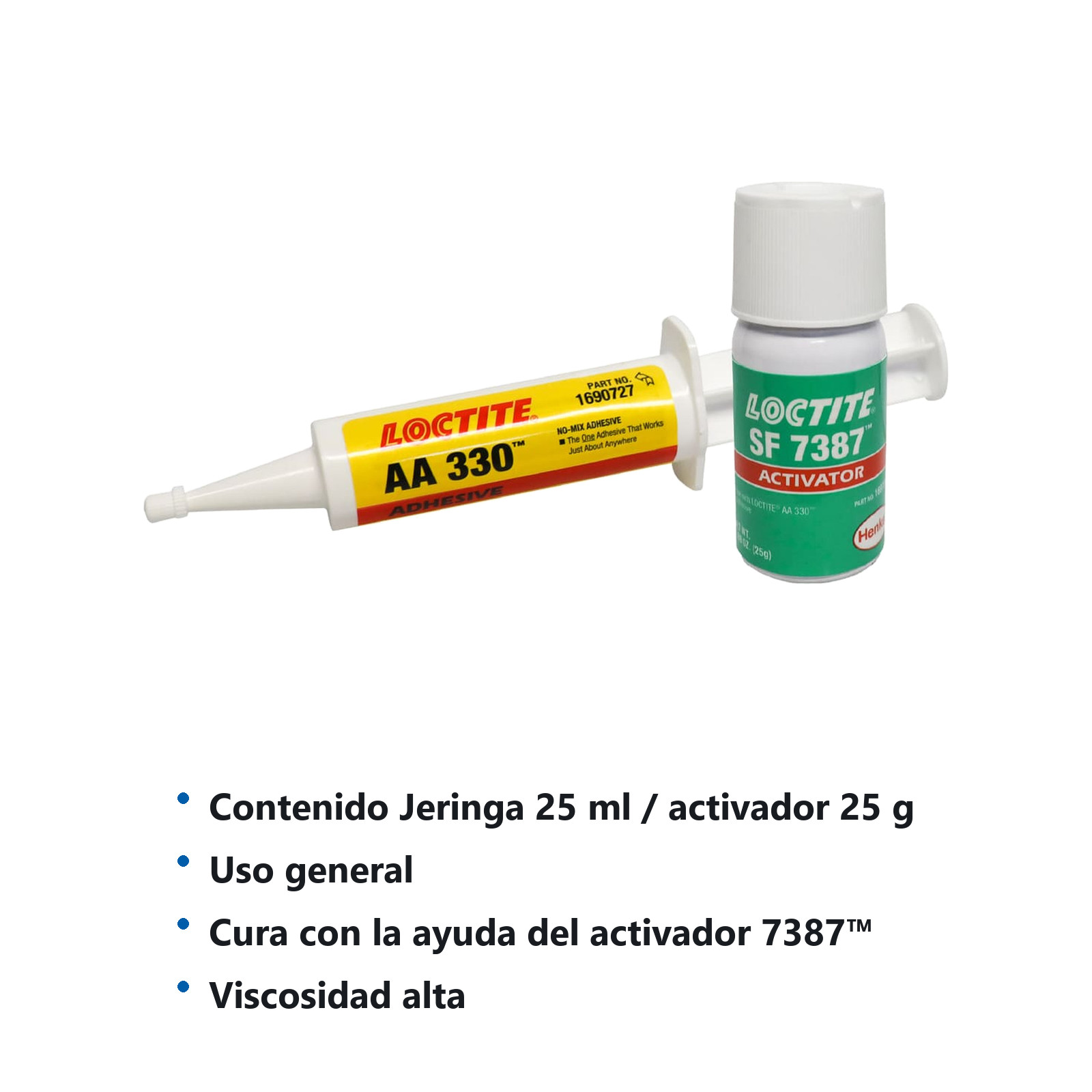 LOCTITE 330 ADHESIVO DEPEND - JERINGA 25 ml / ACTIVADOR 25 g - Imagen 3