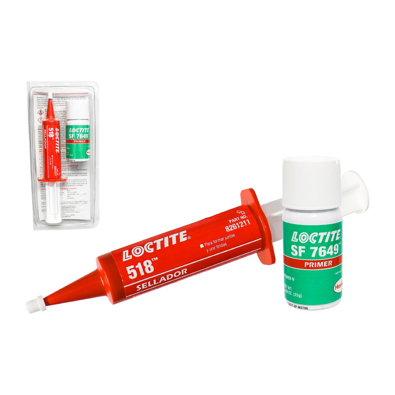 Loctite 518 Gasket Eliminator Sellador de Bridas - Jeringa 25 ml con Activador 25 g