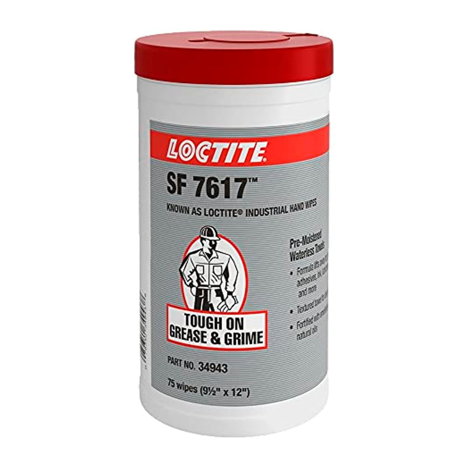 Loctite Toallas Industriales para Limpieza 24 x 30 cm (75 Toallas)