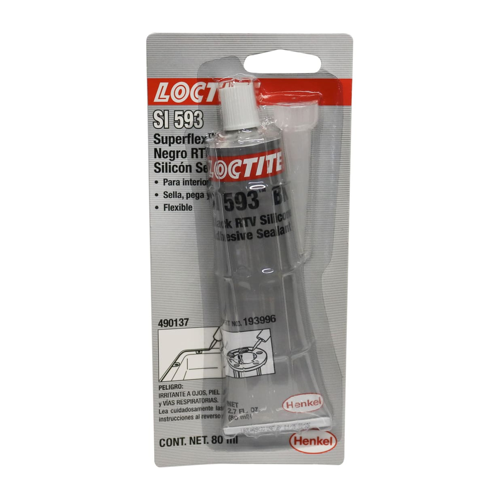 Loctite Superflex Silicón Negro RTV Sellador Adhesivo 80 ml