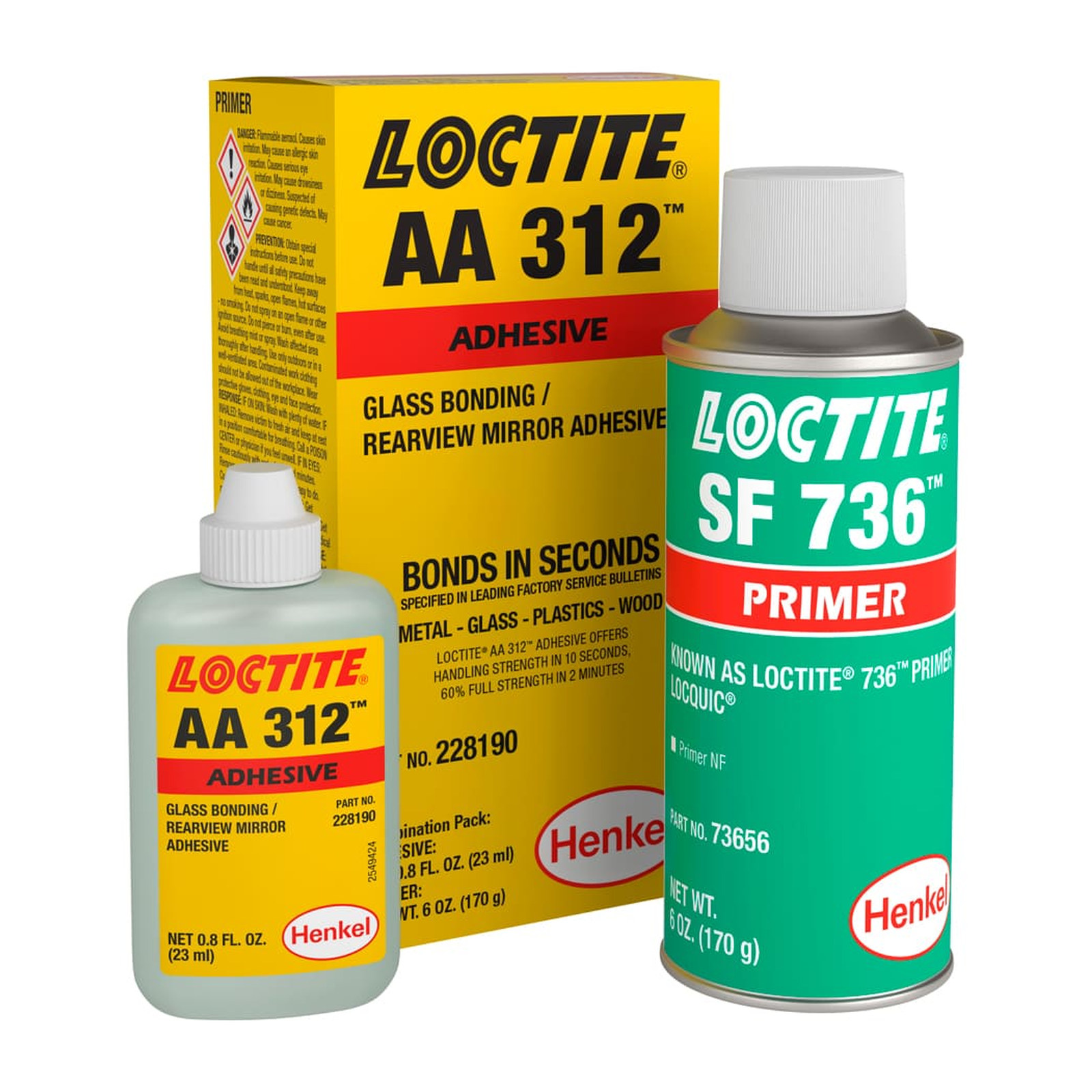 Loctite 312 Speedbonder Kit - Botella 20 ml / Aerosol 170 g