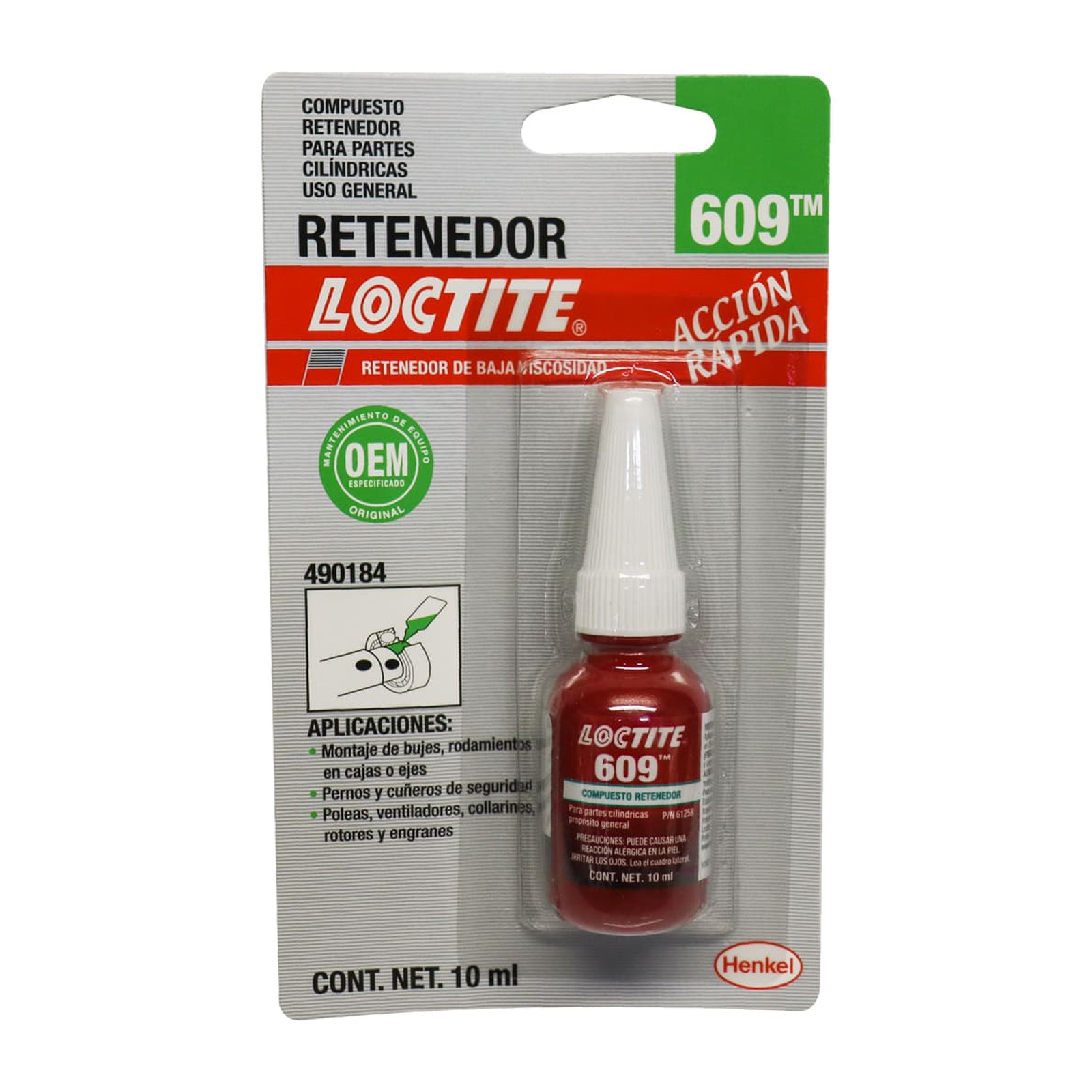 LOCTITE 609 Compuesto Retenedor Propósito General 10 ml