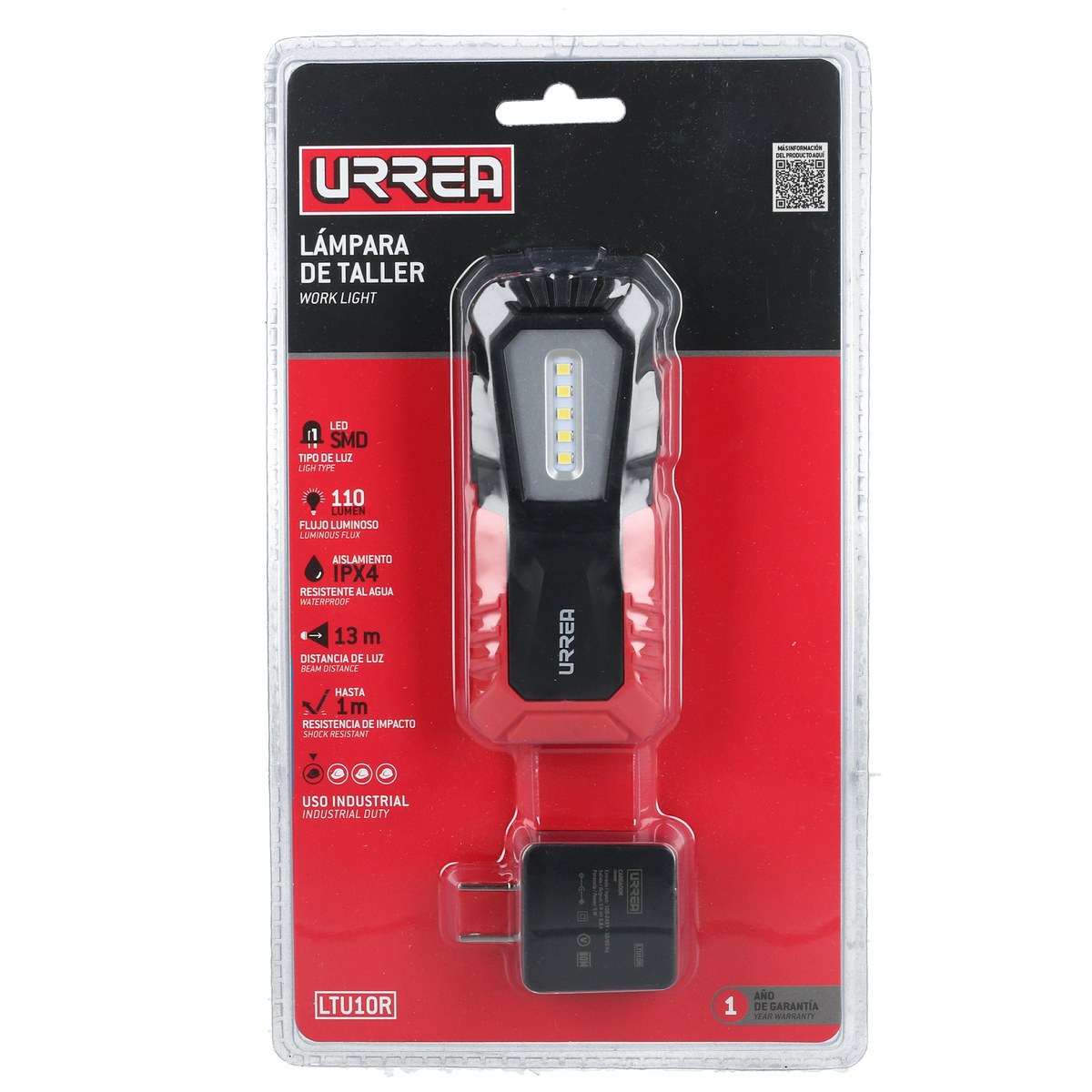 Lámpara de LED para taller recargable de 110 lm Urrea - Imagen 4