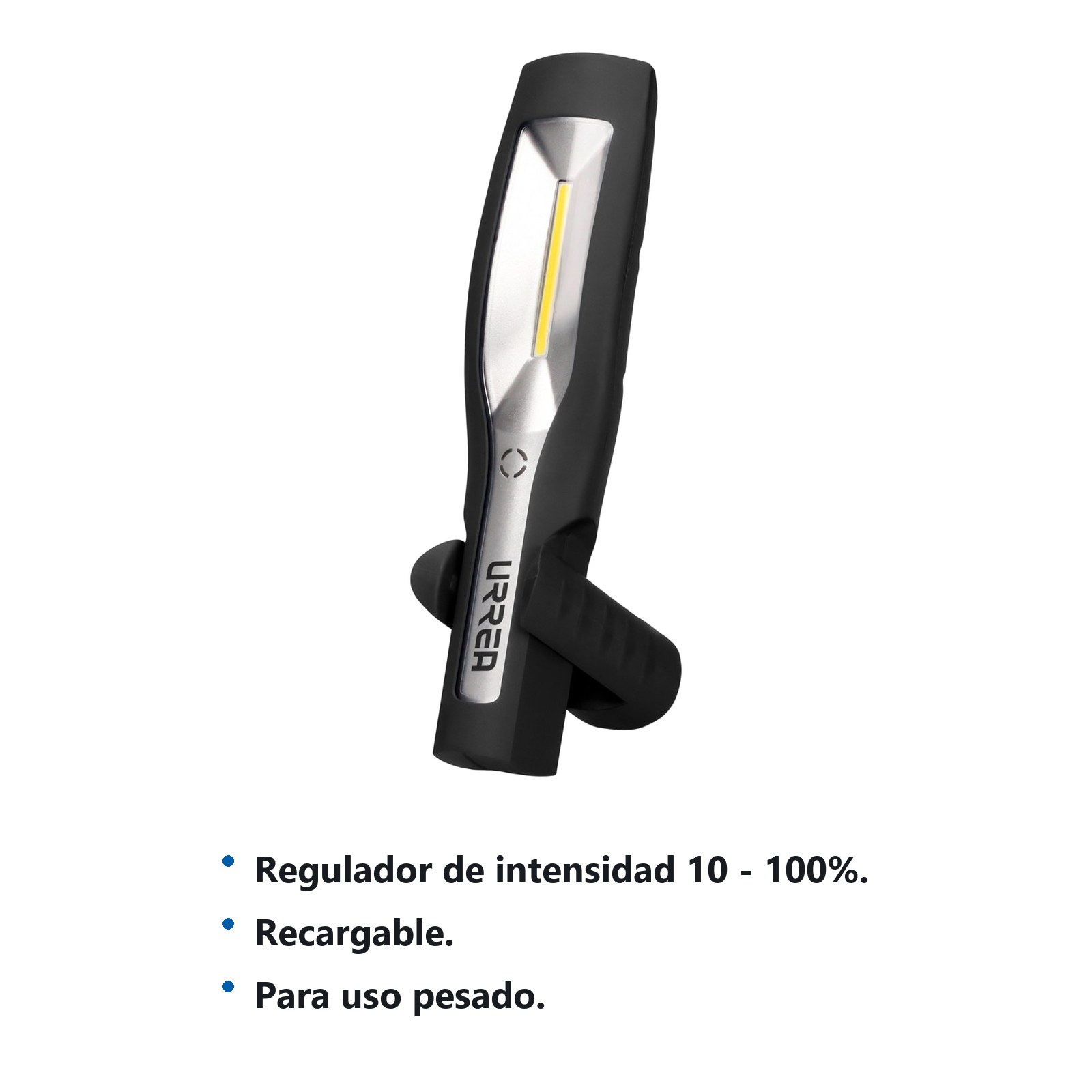 Lámpara de LED para taller ultra delgada, recargable de 600 lm Urrea - Imagen 2