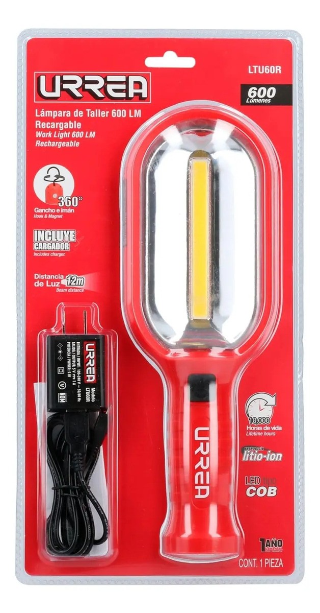 Lámpara de LED para taller recargable de 600 lm Urrea - Imagen 3