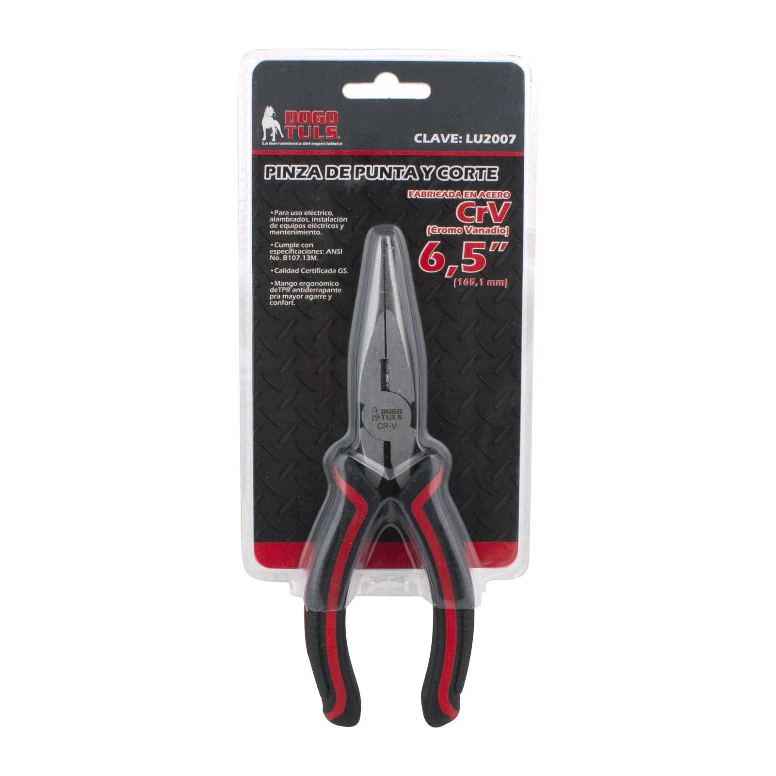 PINZA DE PUNTA Y CORTE CR-V 6,5" - Imagen 4