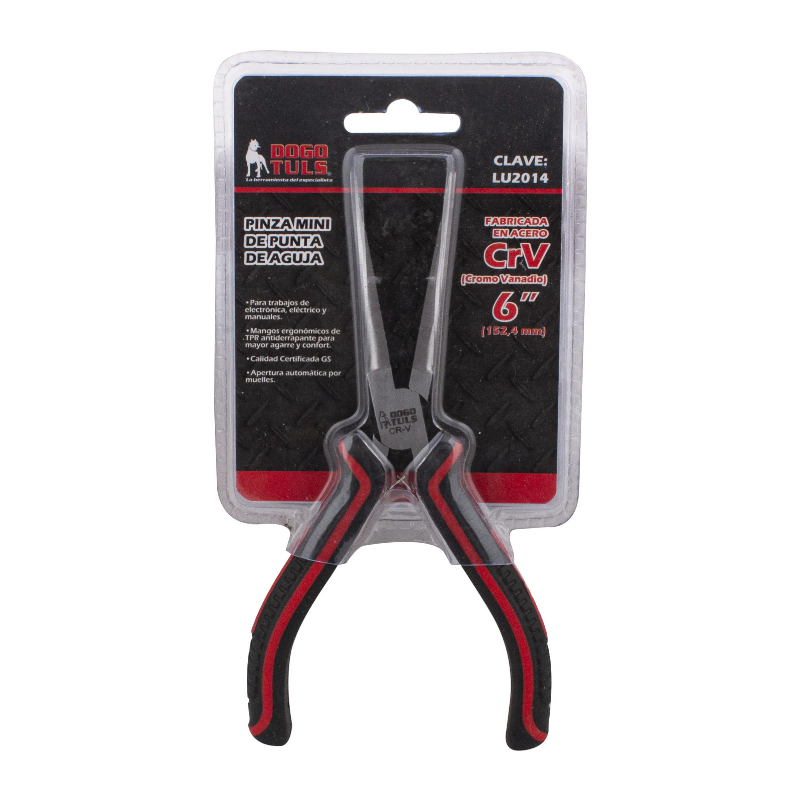Pinza de Punta de Aguja Mini CR-V 6" - Imagen 2