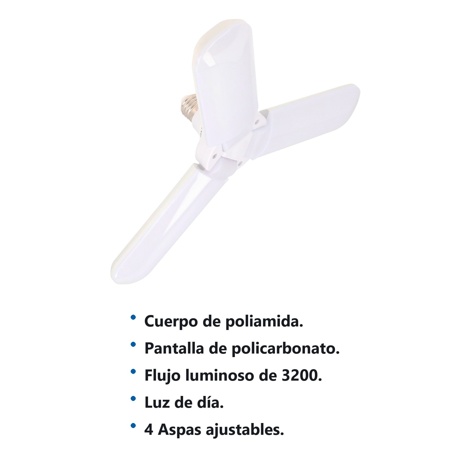Lámpara de LED tipo ventilador de 4 aspas, 40 W Foy - Imagen 2