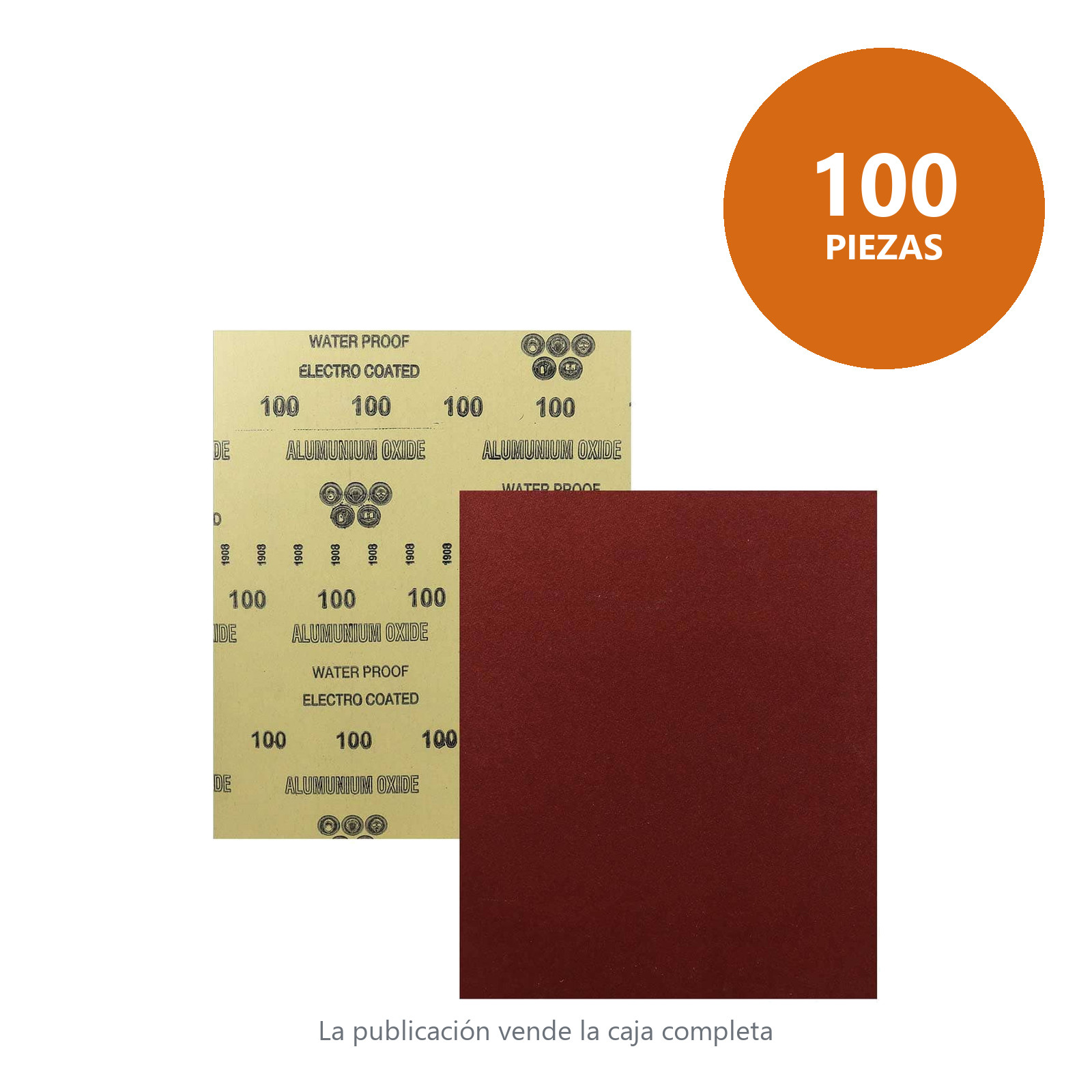 HOJA DE LIJA OXAL ESMERIL 9" x 11" G120 (Precio x pieza - Empaque c/100 pzas) - Imagen 3
