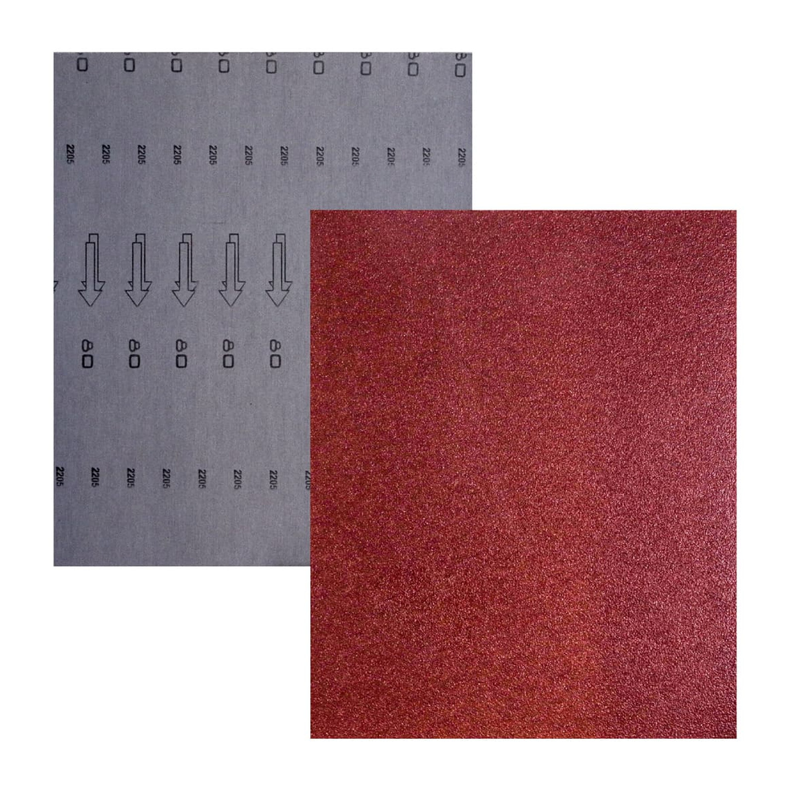 Hoja de Lija con Respaldo de Tela Óxido de Aluminio 9" x 11" Grano 80 Weston