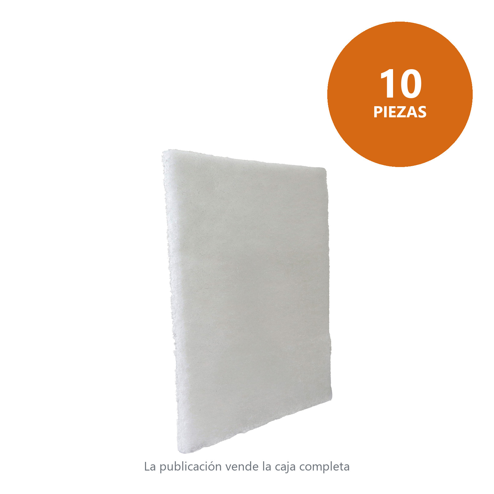 ALMOHADILLA DE FIBRA PRO BLANCA (S/G) 6" X 9" (Precio x Pieza - Bolsa c/10 pzs) - Imagen 4