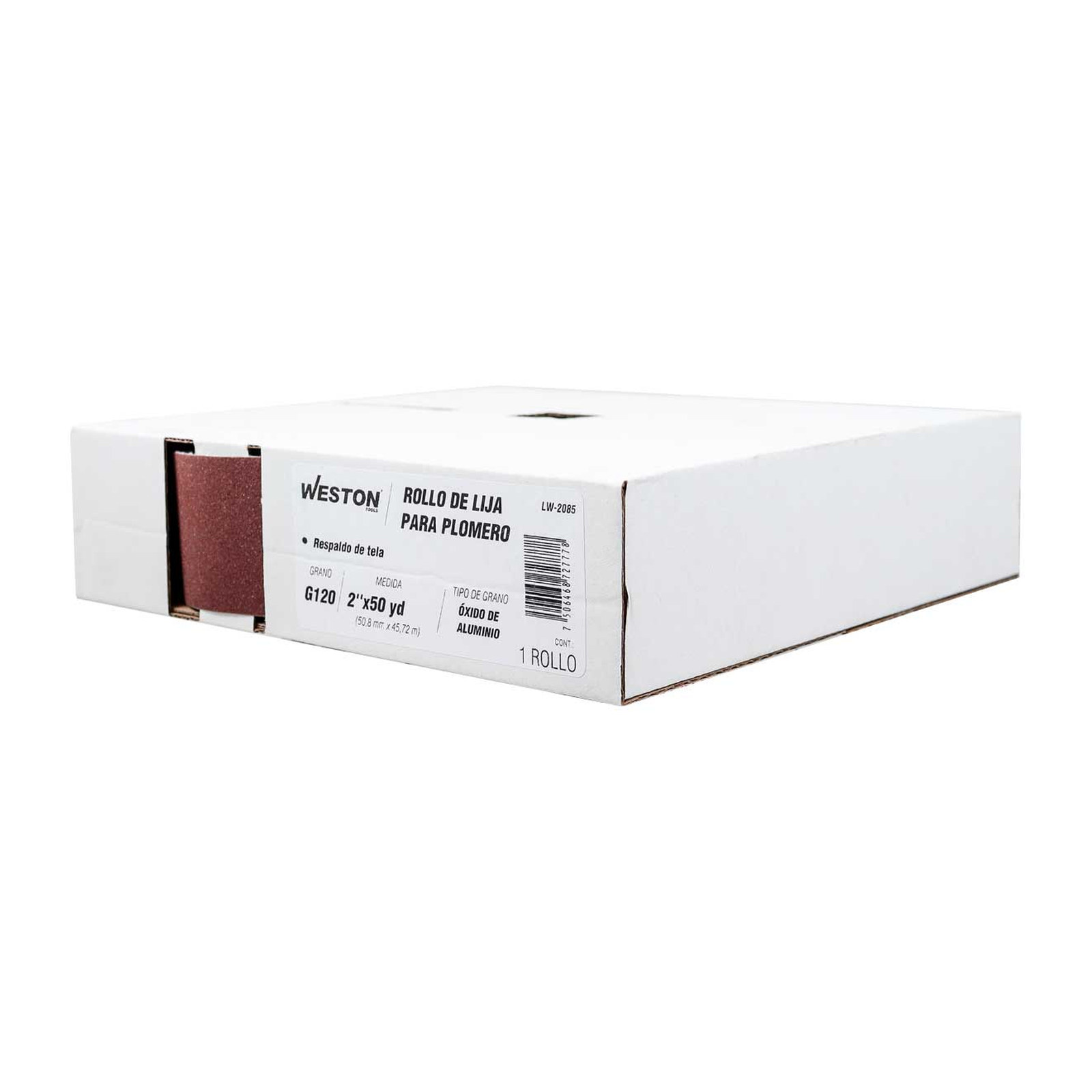 ROLLO DE LIJA P/PLOMERIA AO 2" X 50YD G120 - Imagen 3