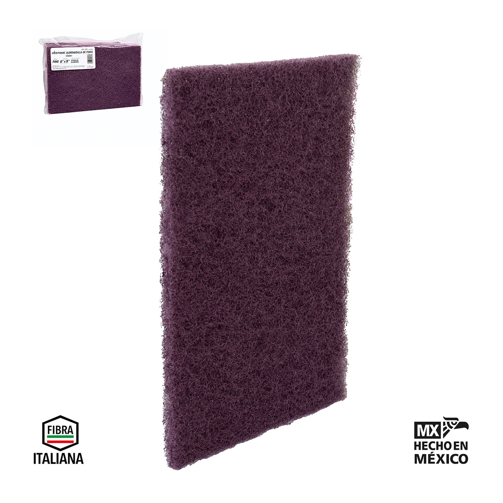 ALMOHADILLA DE FIBRA PRO VINO TINTO (GRUESO) (Precio x Pieza - Bolsa c/10 pzs)