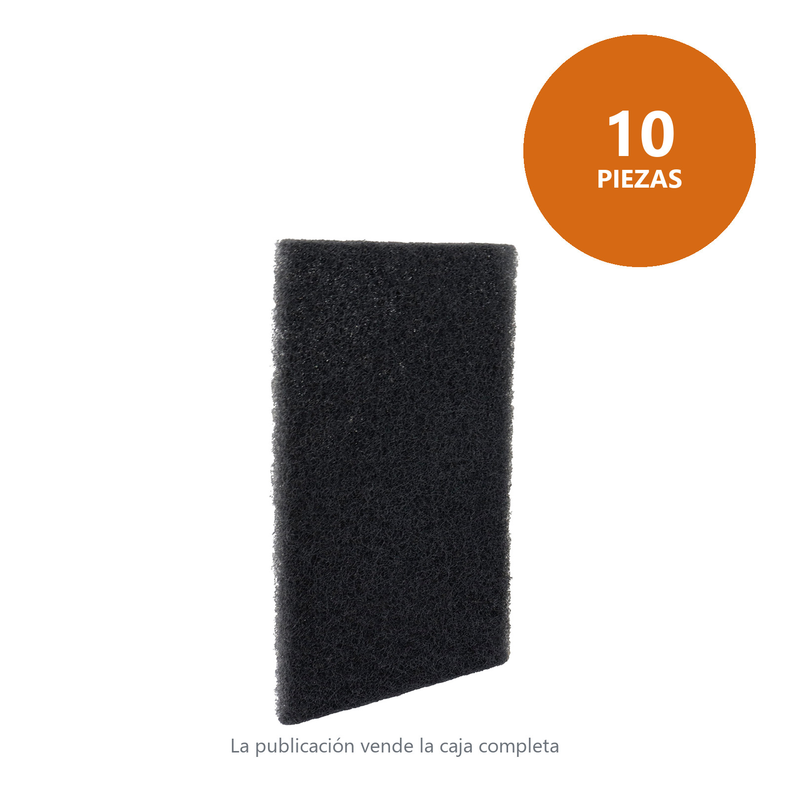 ALMOHADILLA DE FIBRA PRO NEGRA (SIC120) 6" X 9" (PRECIO X PIEZA - BOLSA C/10) - Imagen 4
