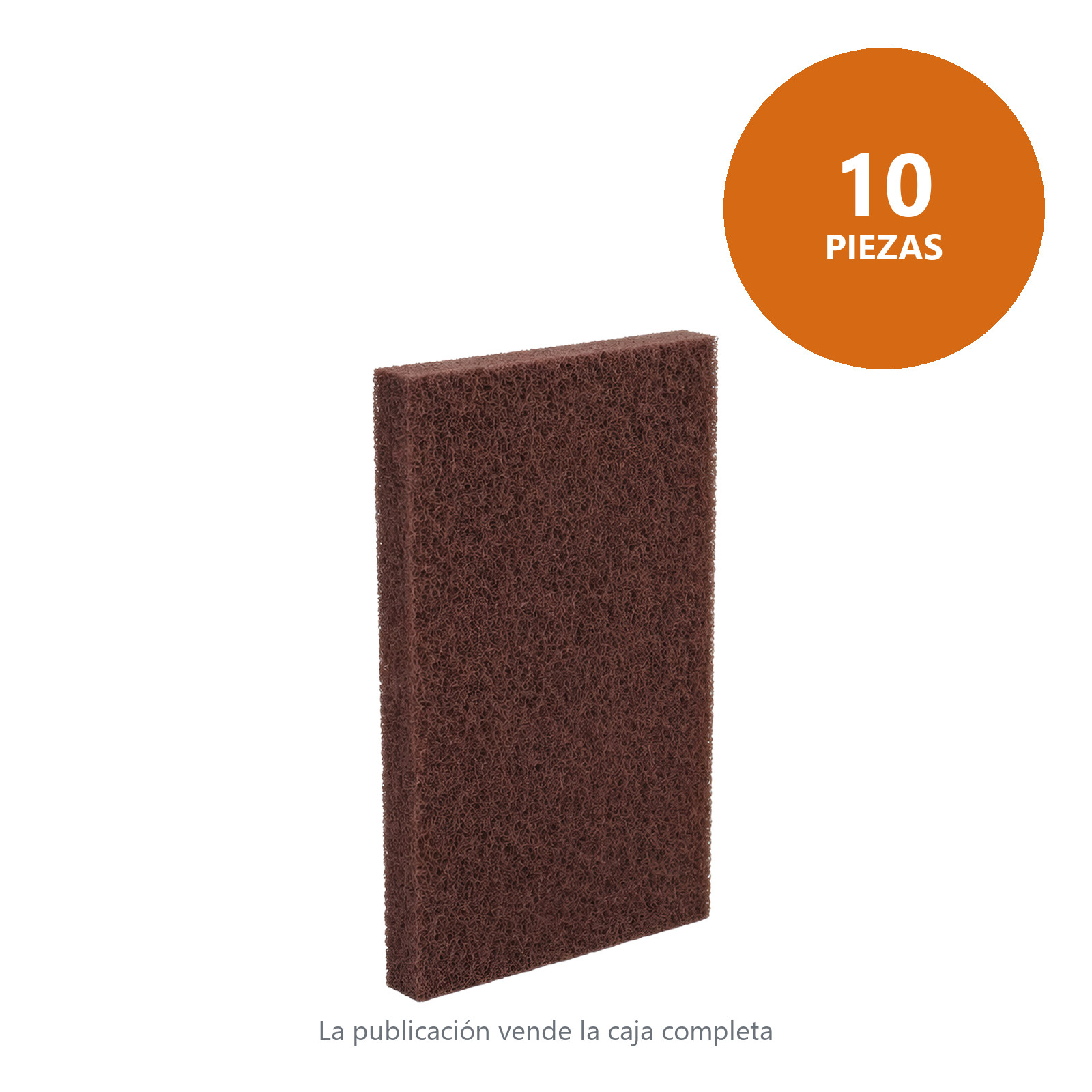 ALMOHADILLA DE FIBRA MARRON OSCURO HD (MUY FINO) 6"x9" (PRECIO X PIEZA - BOLSA C/10) - Imagen 4